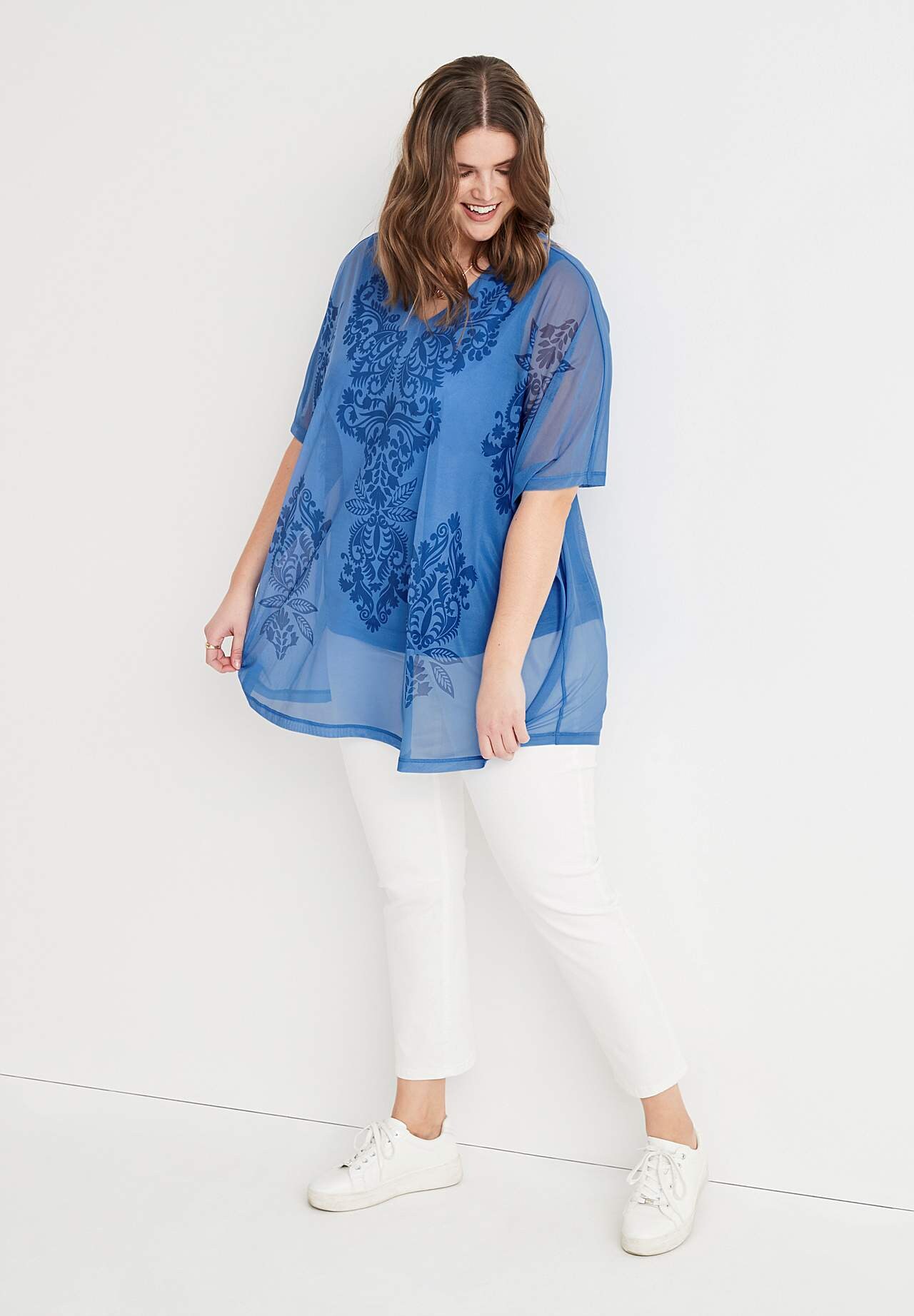 Tunic top in mesh