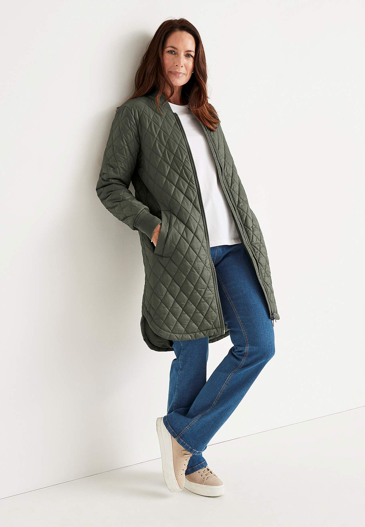 Long, quilted jacket Elena