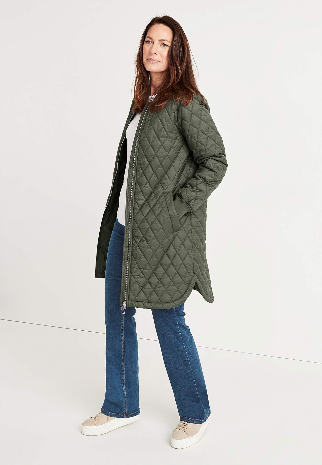 Long, quilted jacket Elena