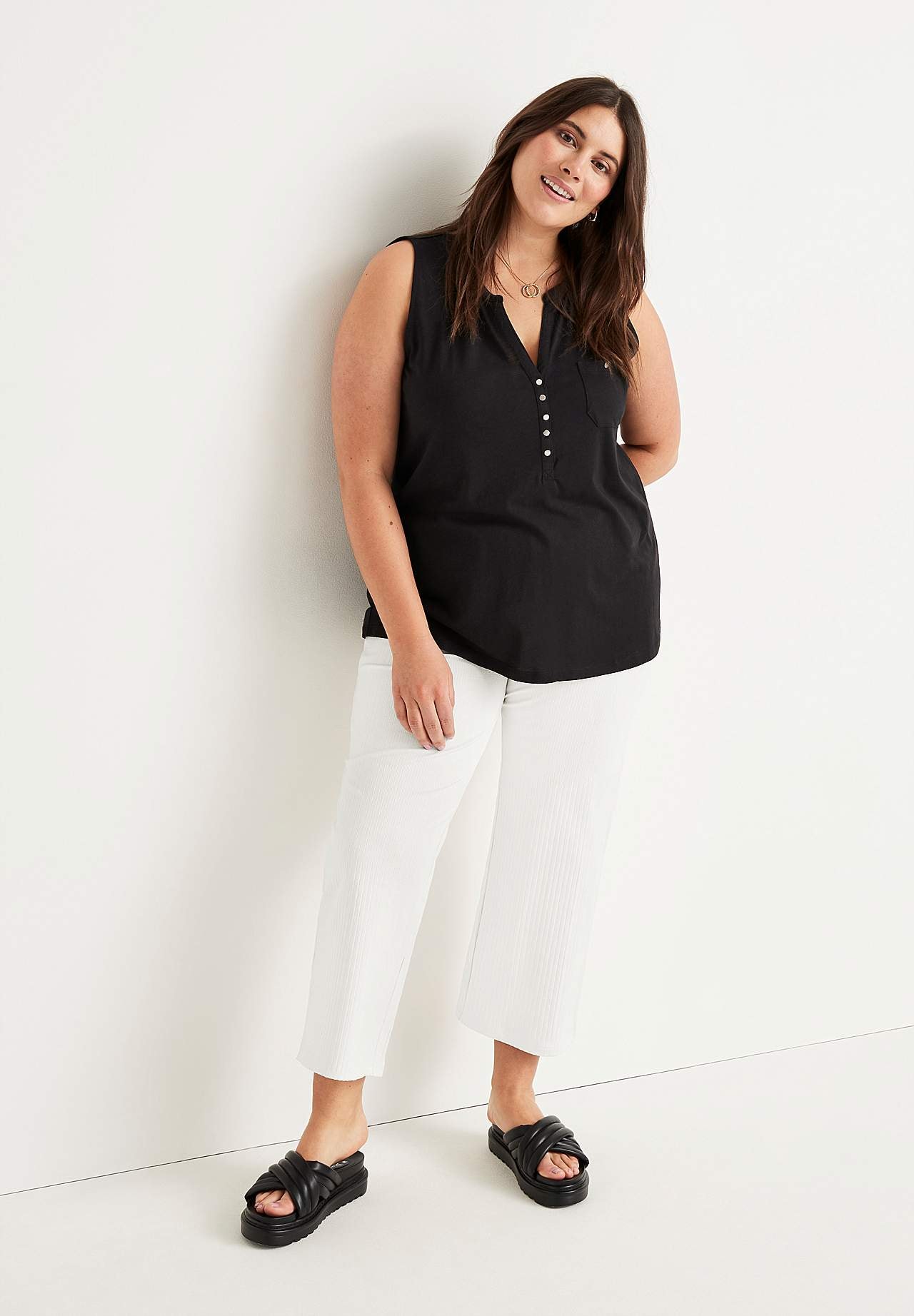 Ribbed culottes