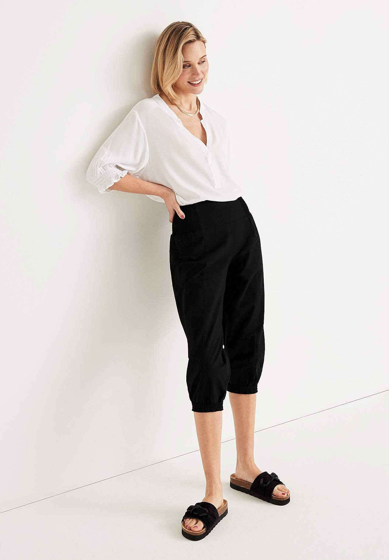 Woven capri trousers Nellie