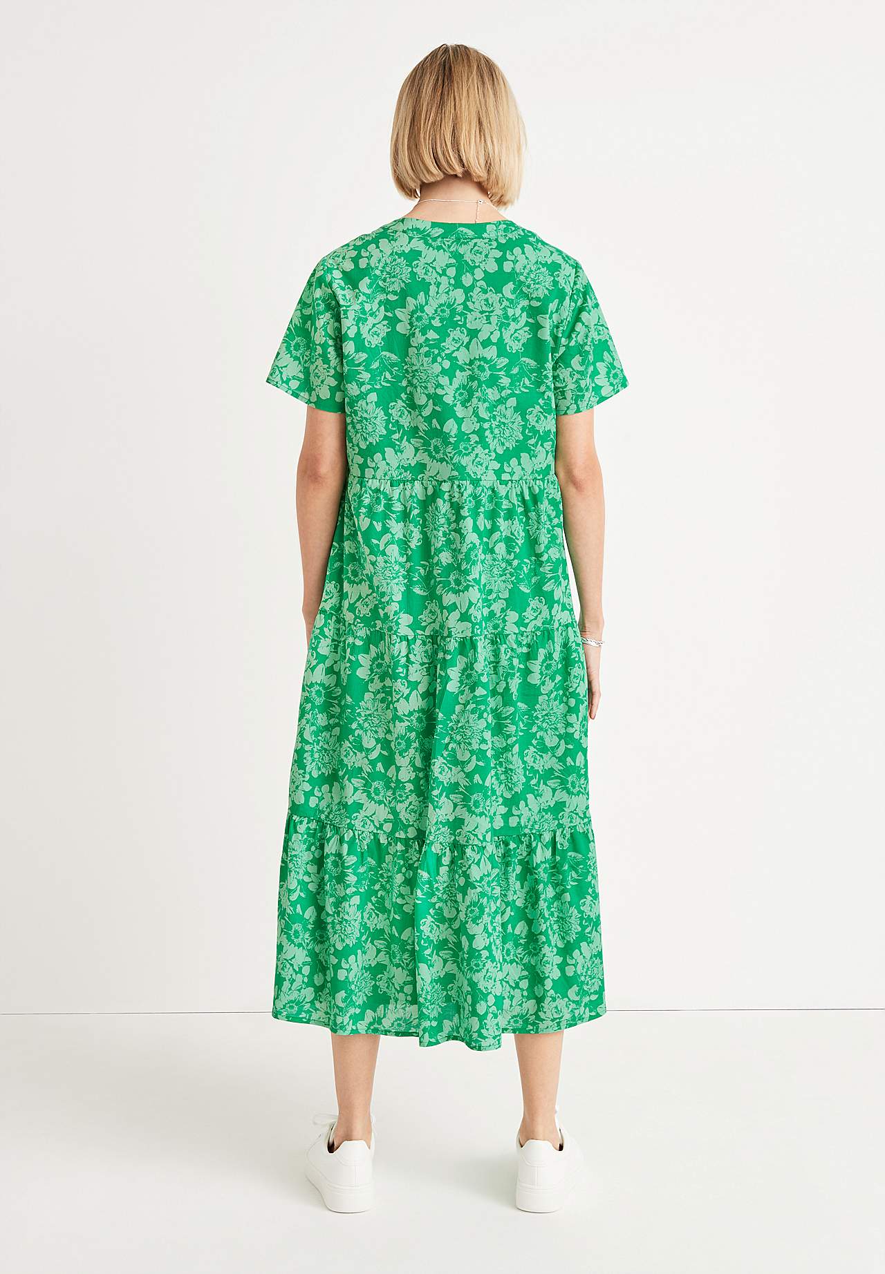 Cotton dress with flounce Asta
