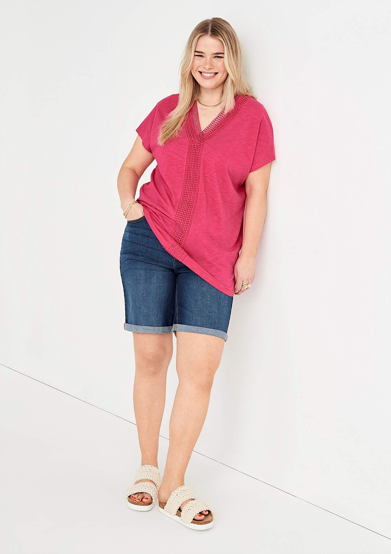 Short-sleeved jersey tuniq
