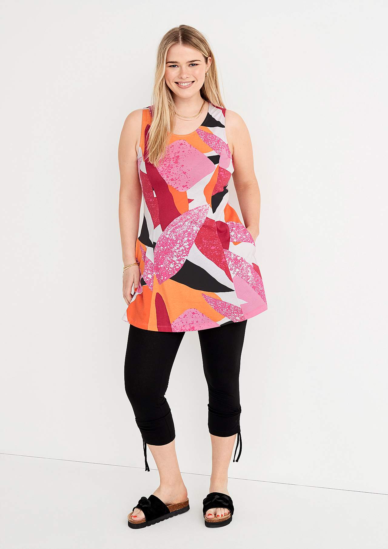 Sleeveless tunic with pockets Sofi