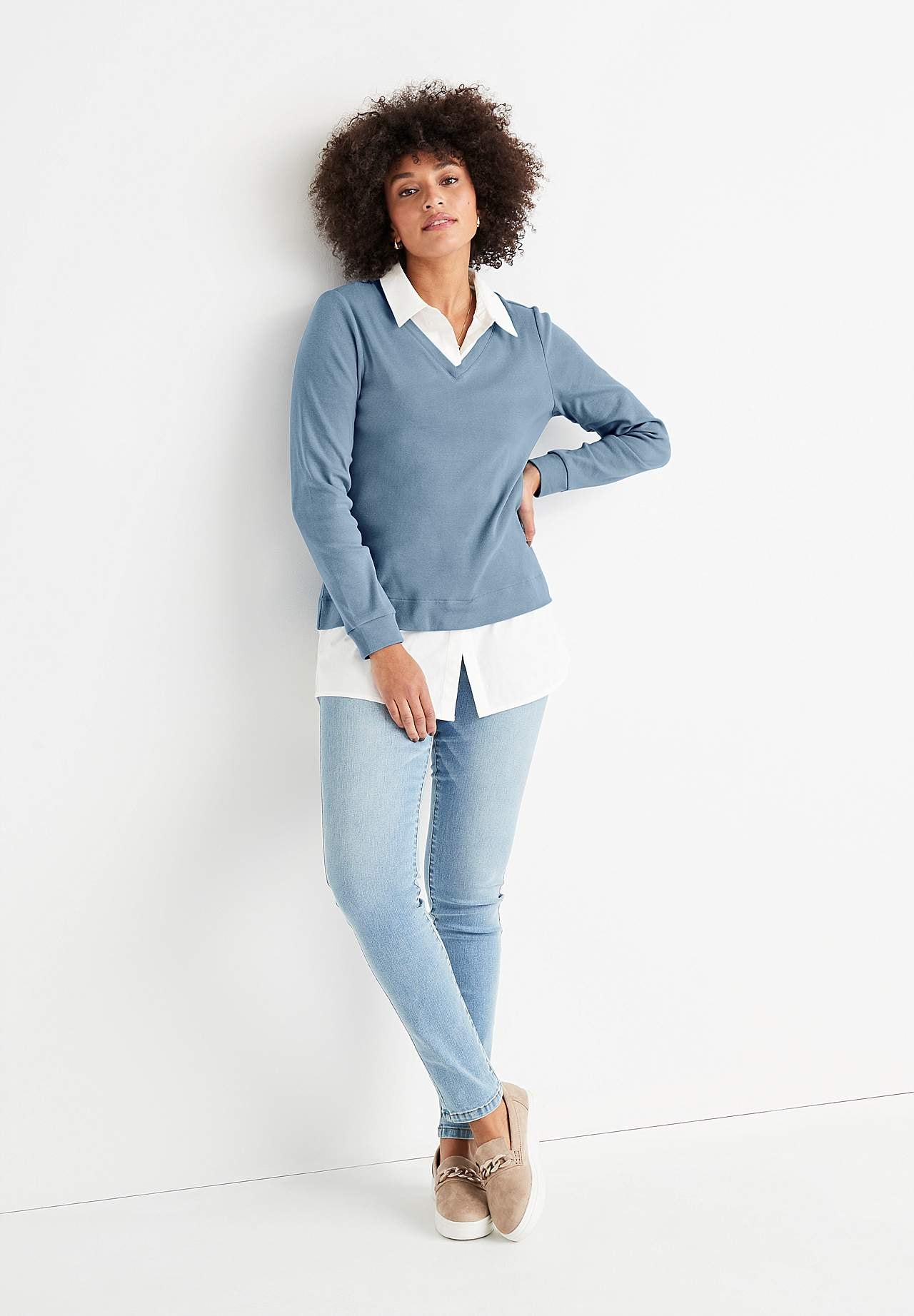 Shaping jeans with stretch