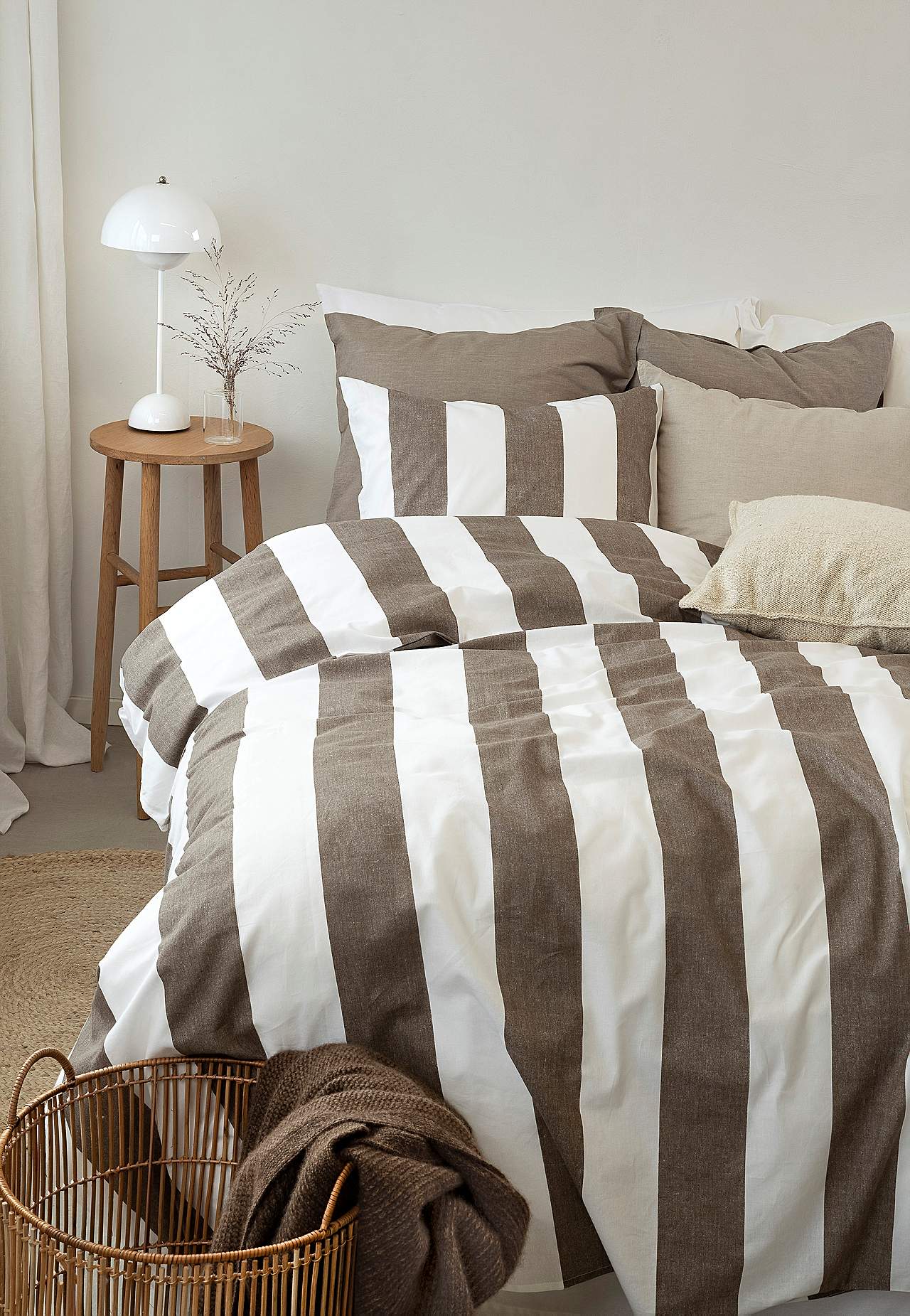 Striped duvet cover set Block stripe