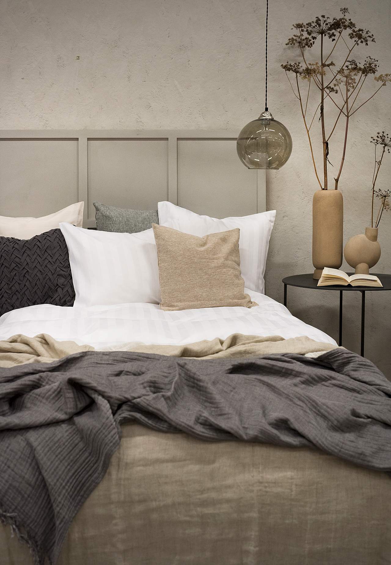Duvet cover set in satin 220x210 cm Sandy
