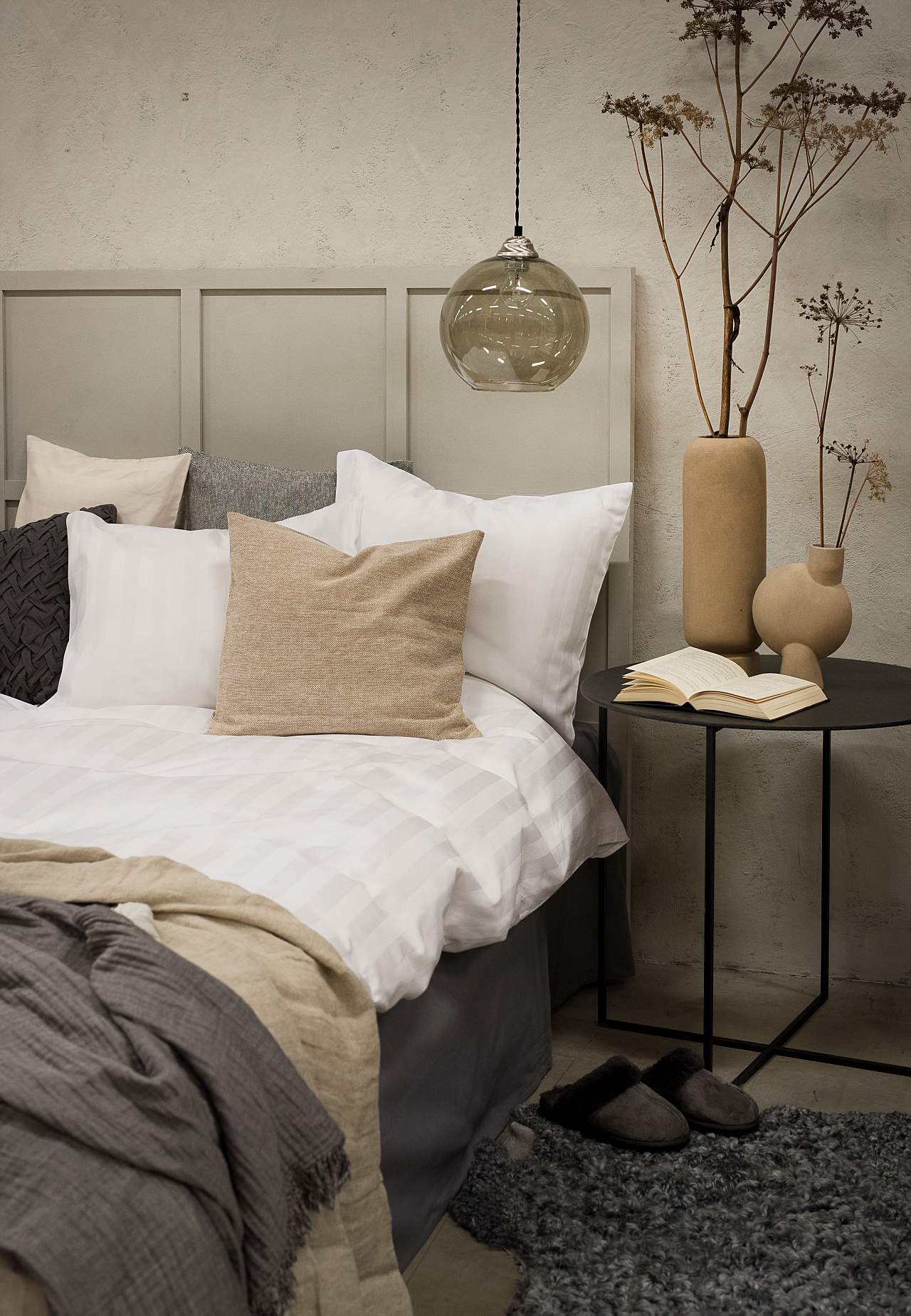 Duvet cover set in satin 220x210 cm Sandy