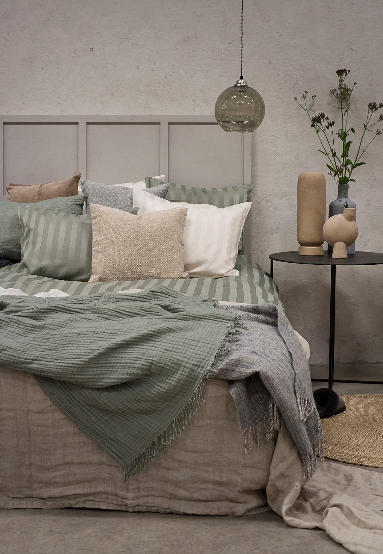 Duvet cover set in satin 220x210 cm Sandy