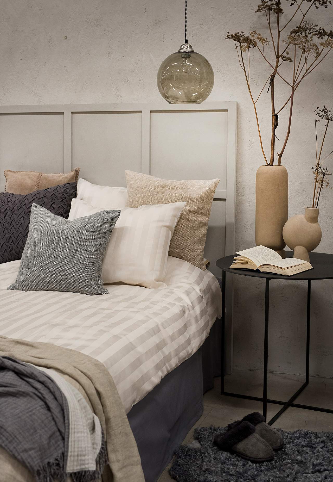 Duvet cover set in satin 220x210 cm Sandy