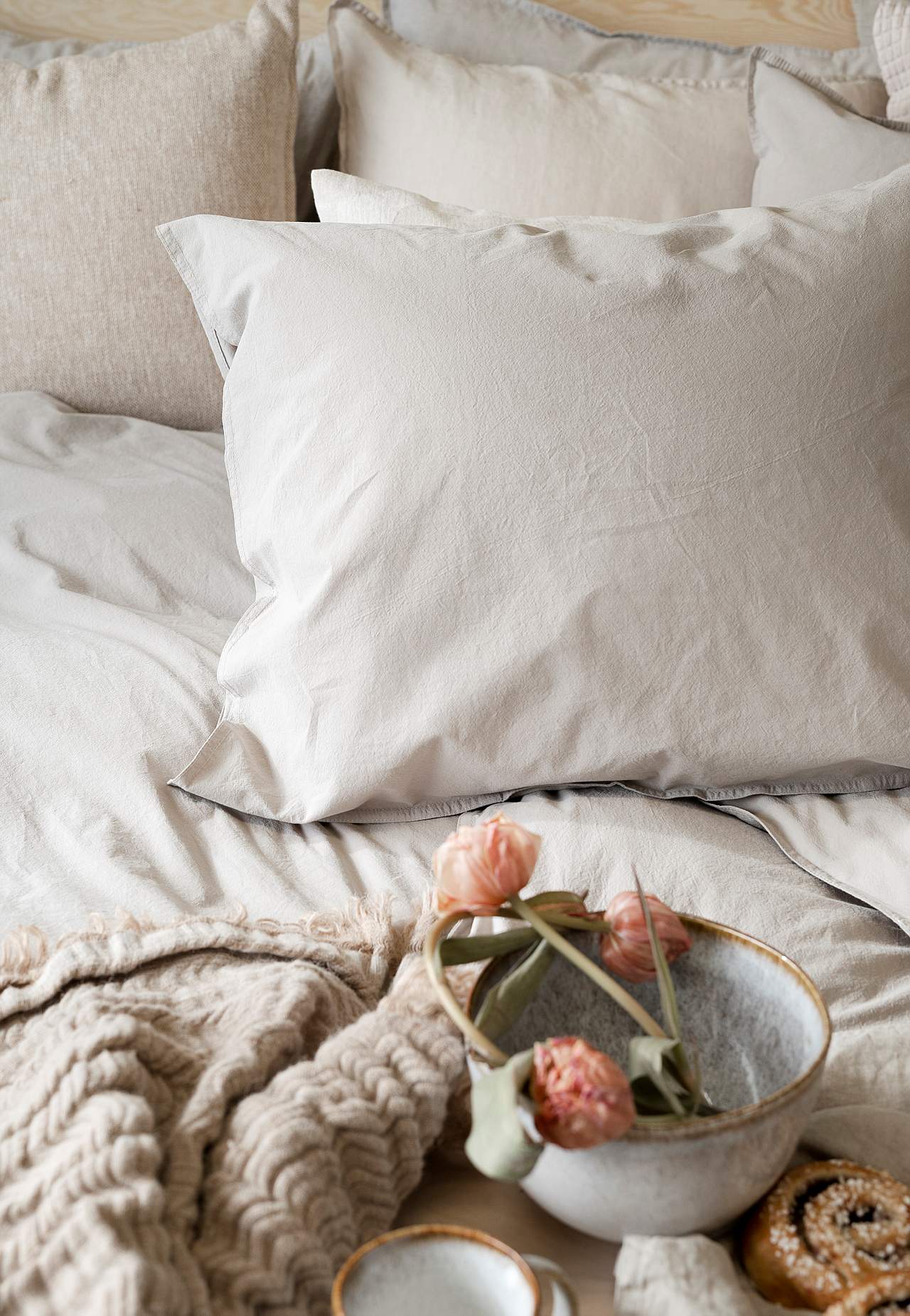 Duvet cover set in cotton percale 220x210 cm