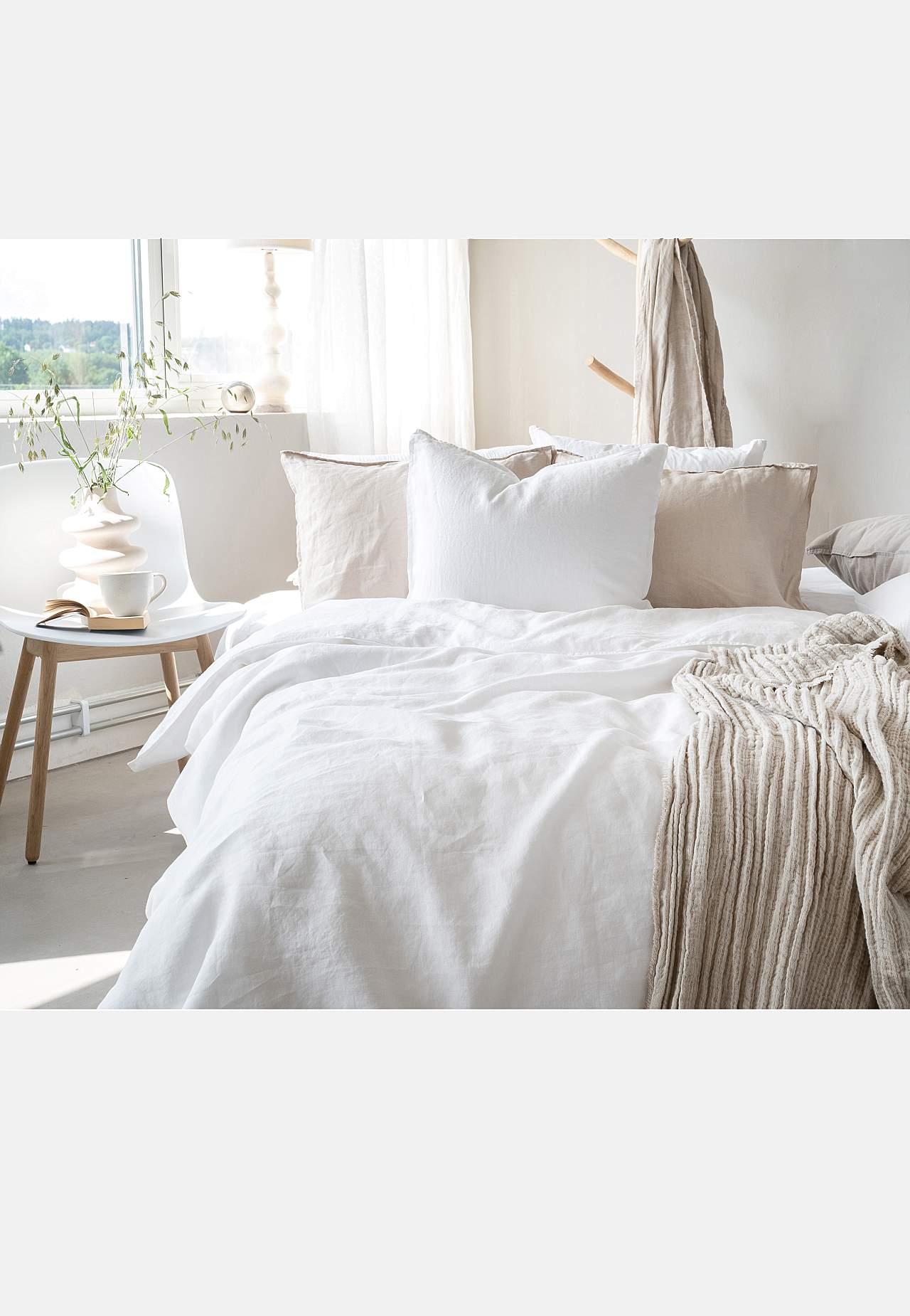 Duvet cover set in linen 220x205 Silence