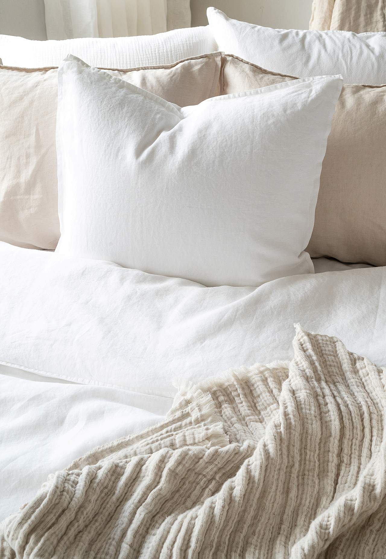 Duvet cover set in linen 220x205 Silence