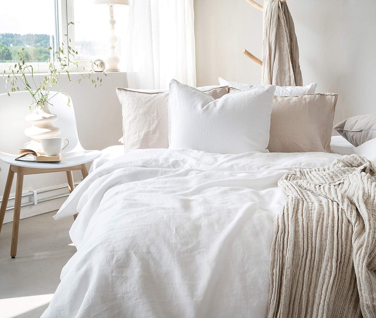 Duvet cover set in linen 150x210 cm Silence