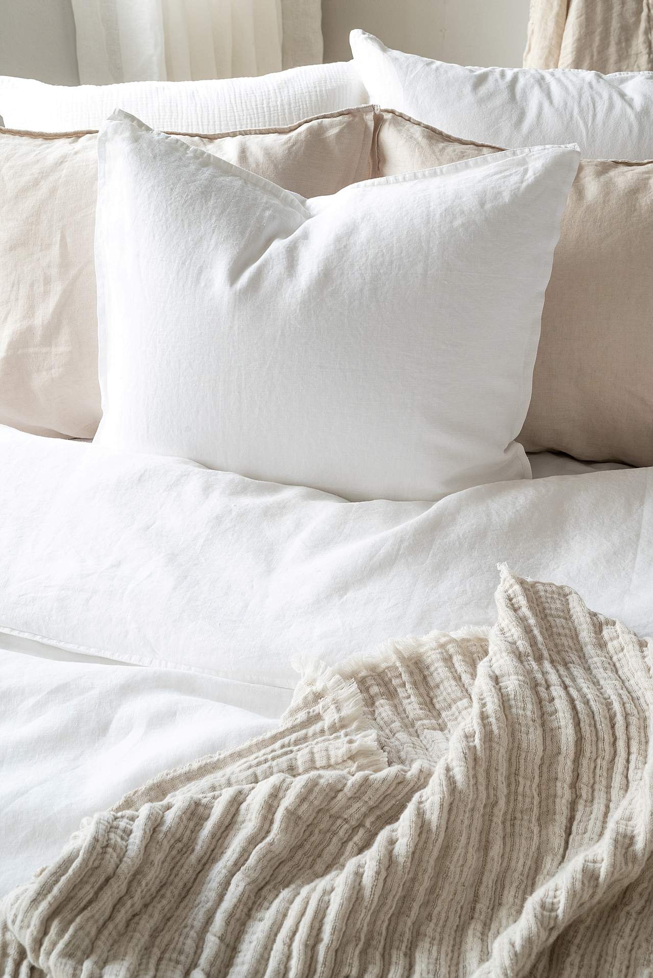 Duvet cover set in linen 150x210 cm Silence
