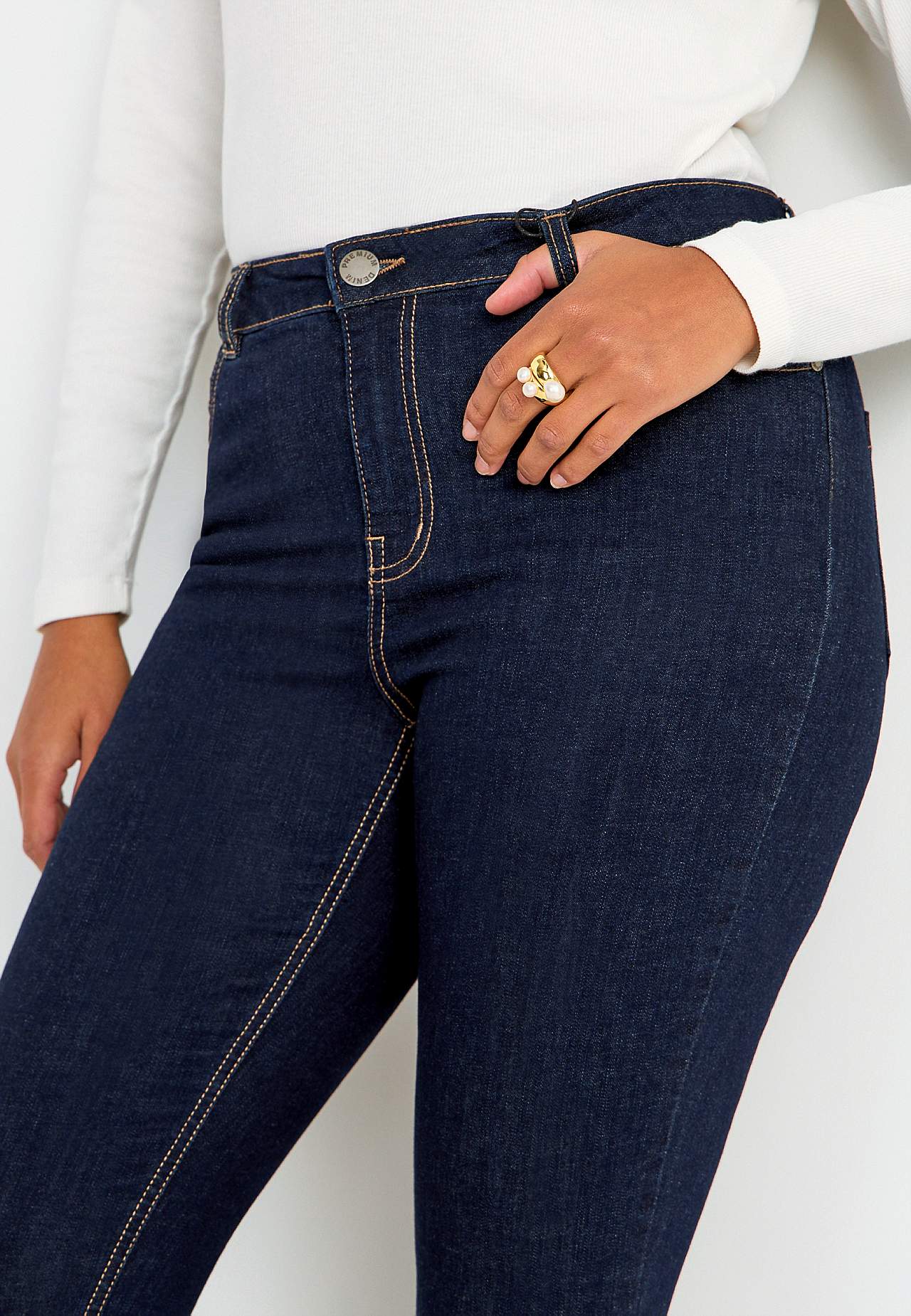 Jeans in denim with superstretch