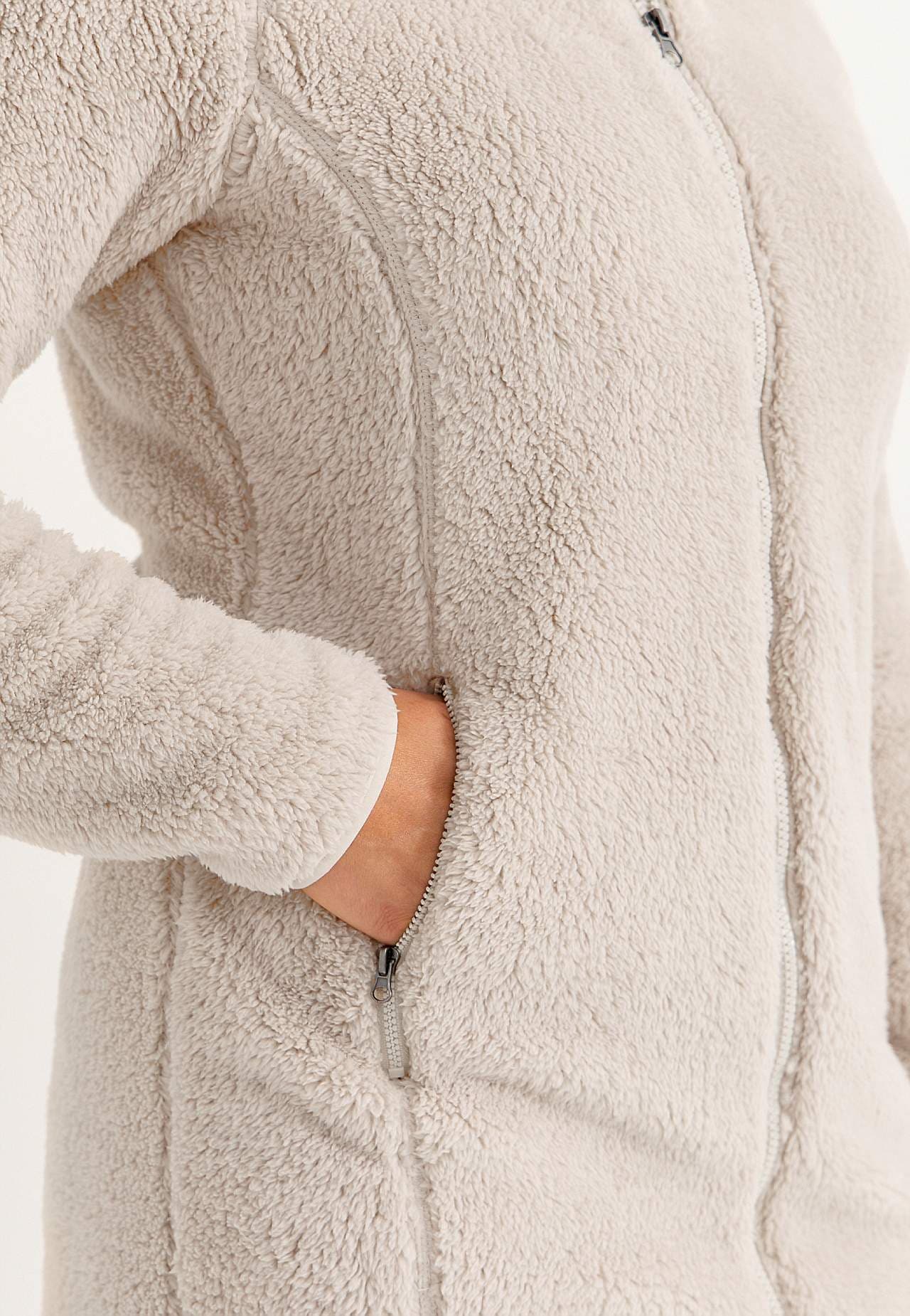 Cosy fleece jacket with hood