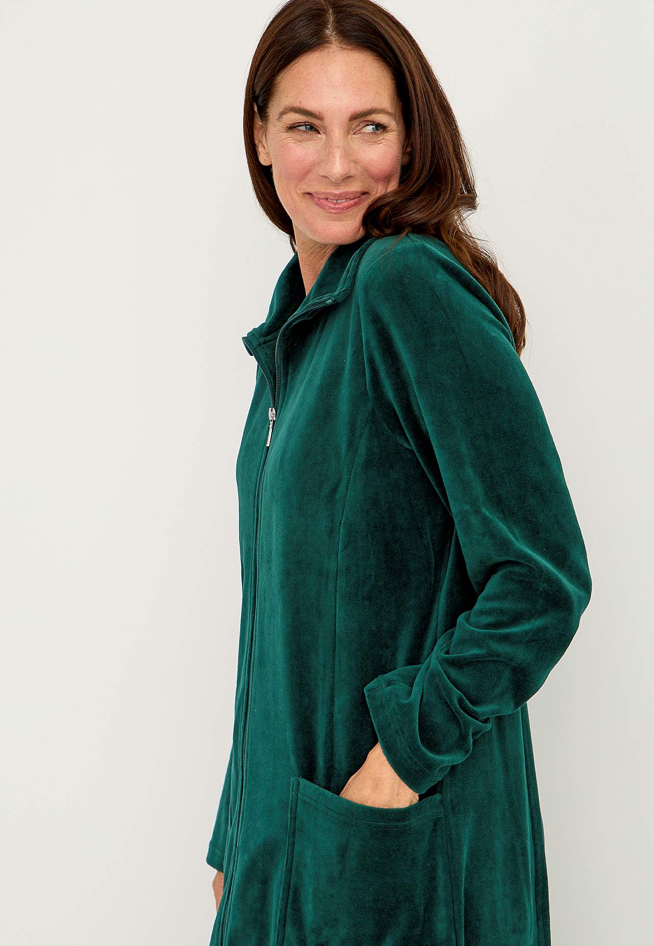 Velour, long robe