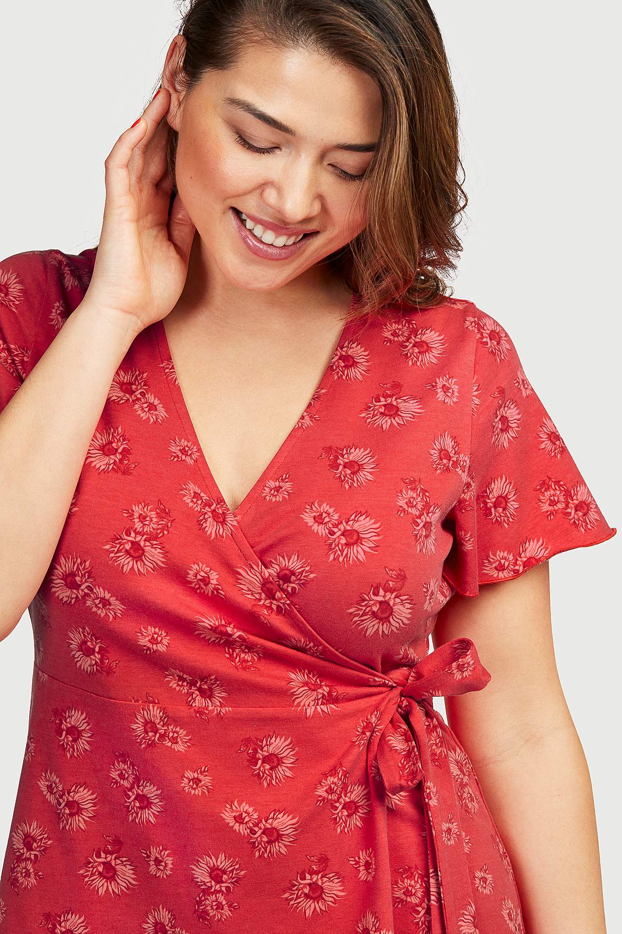 Floral wrap top Hedda