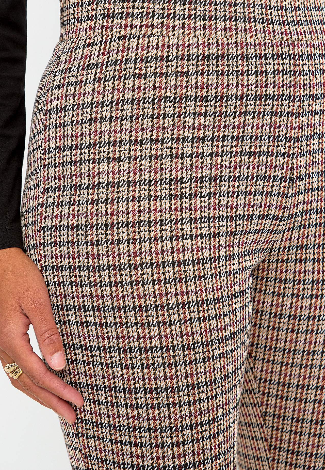 Checked leggings