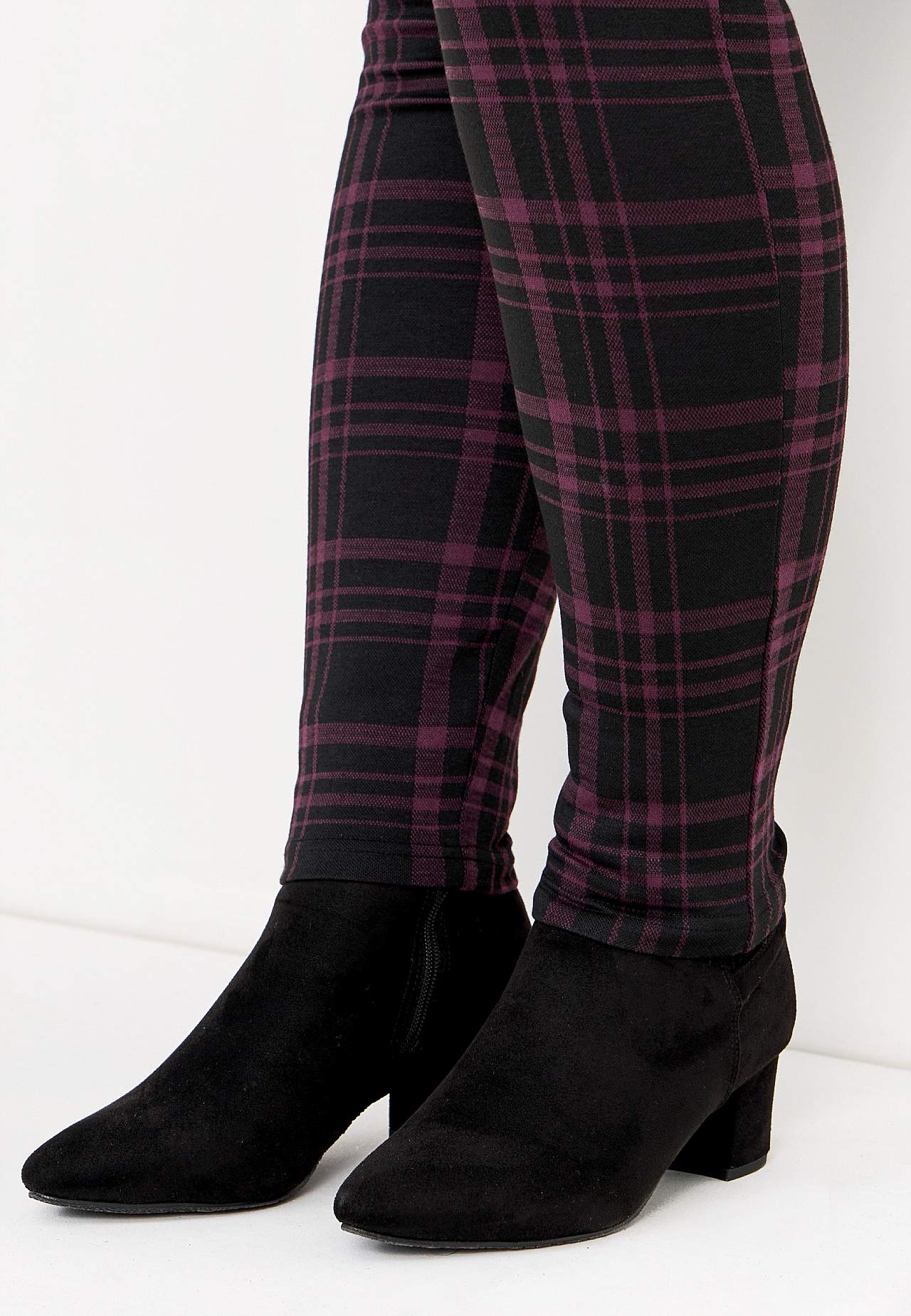 Checked leggings