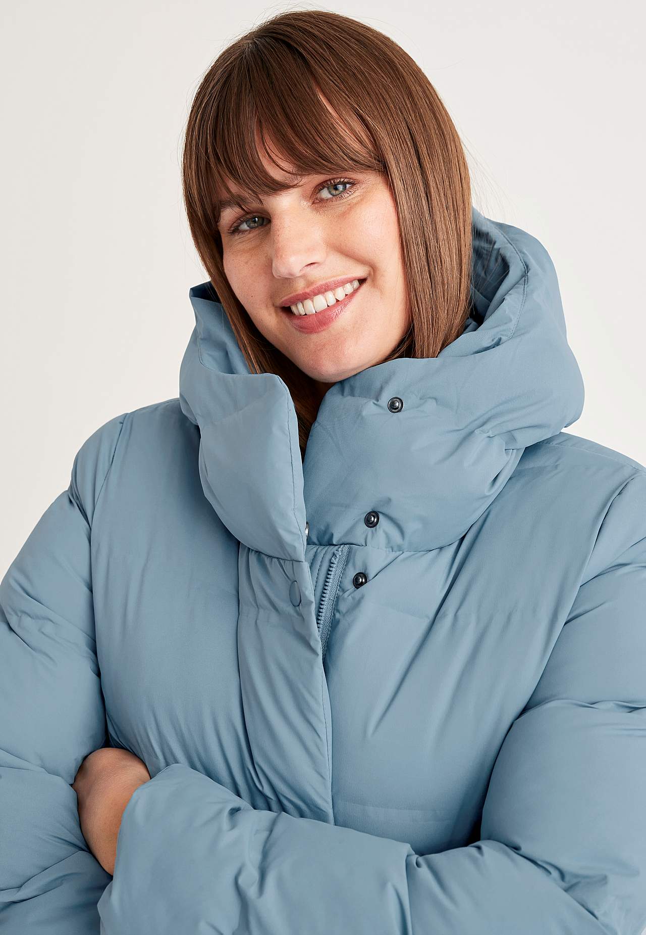 Jacket with down feel
