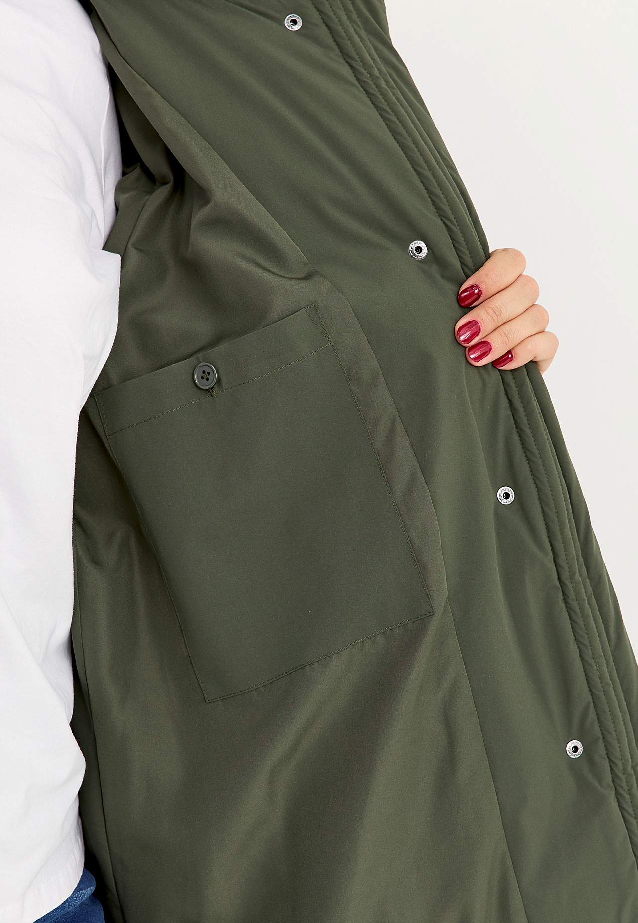 Jacket with down feel