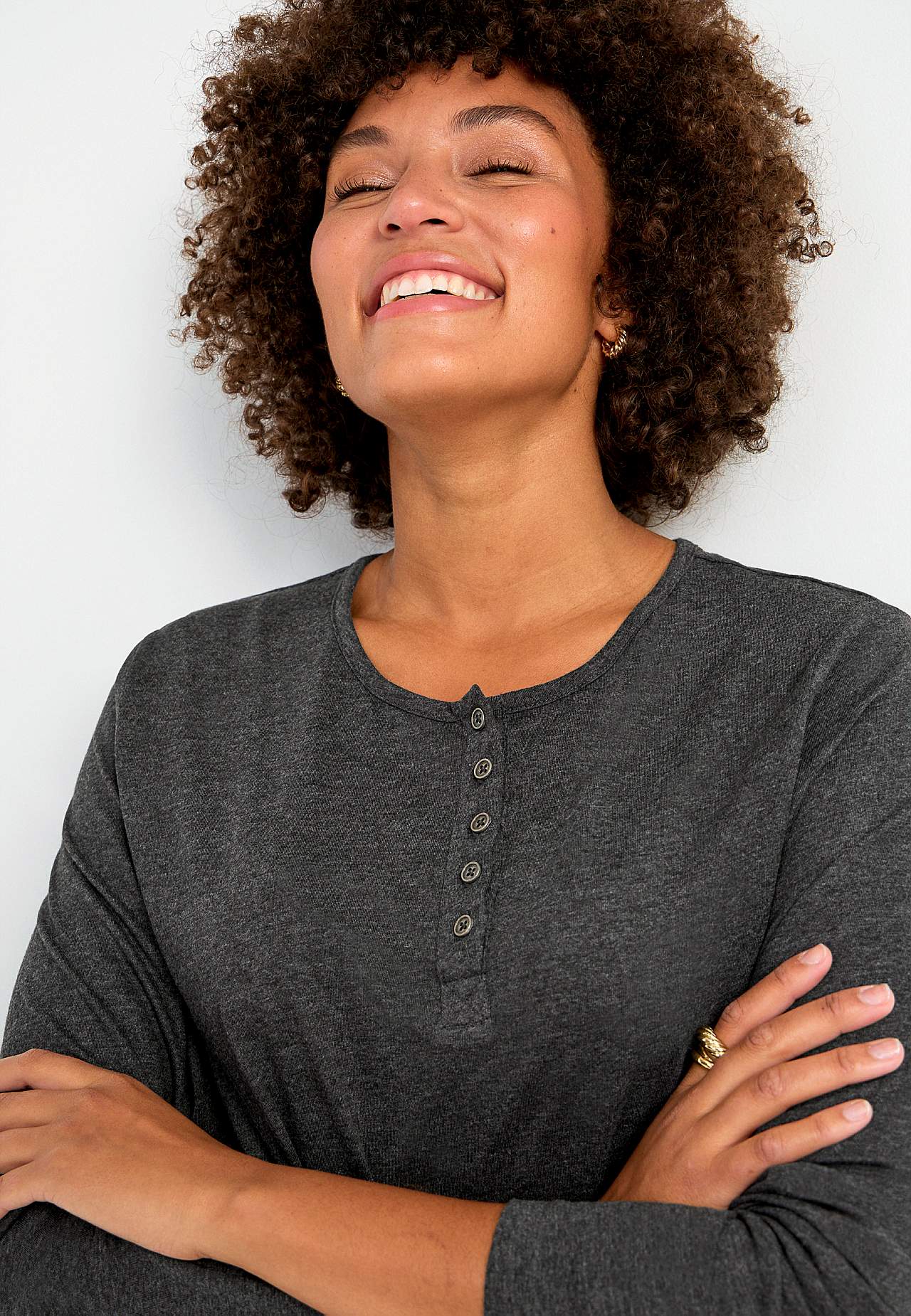 Long-sleeved jersey tuniq with pockets Hilda