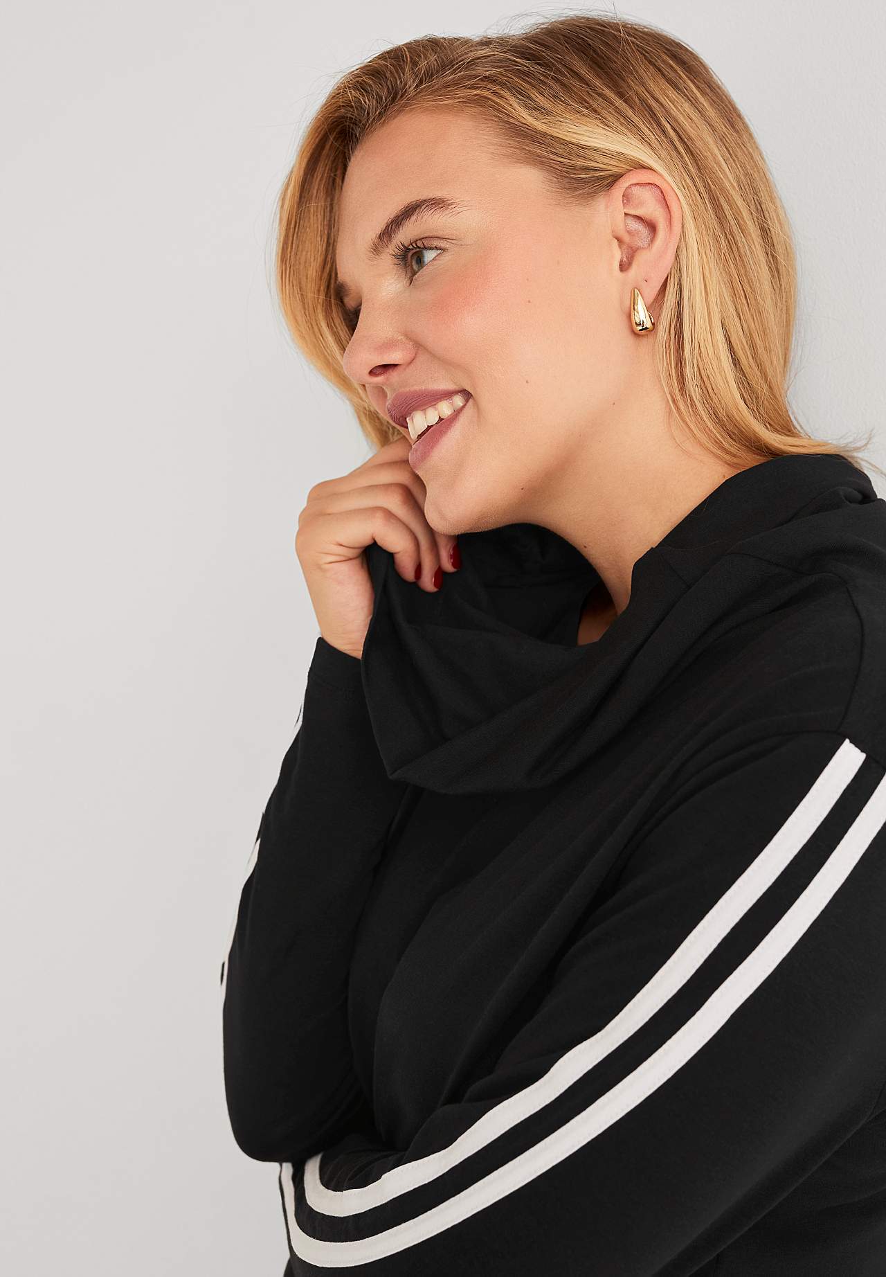 Tunic top with side stripes Leonora