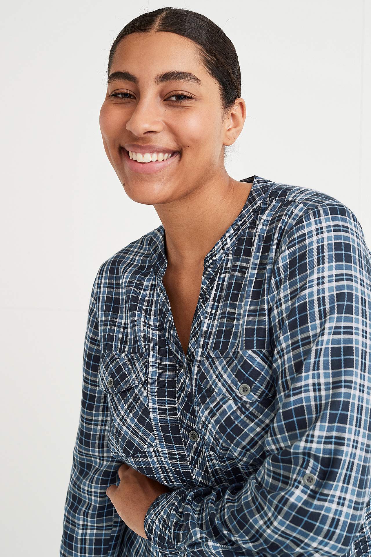 Checked tunic