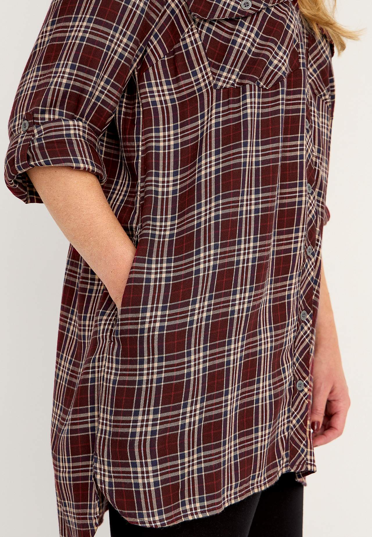 Checked tunic
