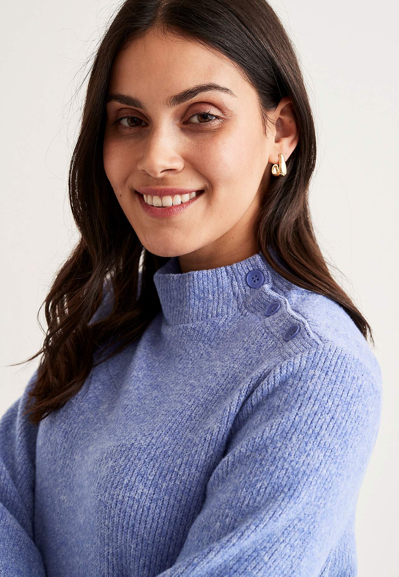 Soft tunic with turtleneck Beata