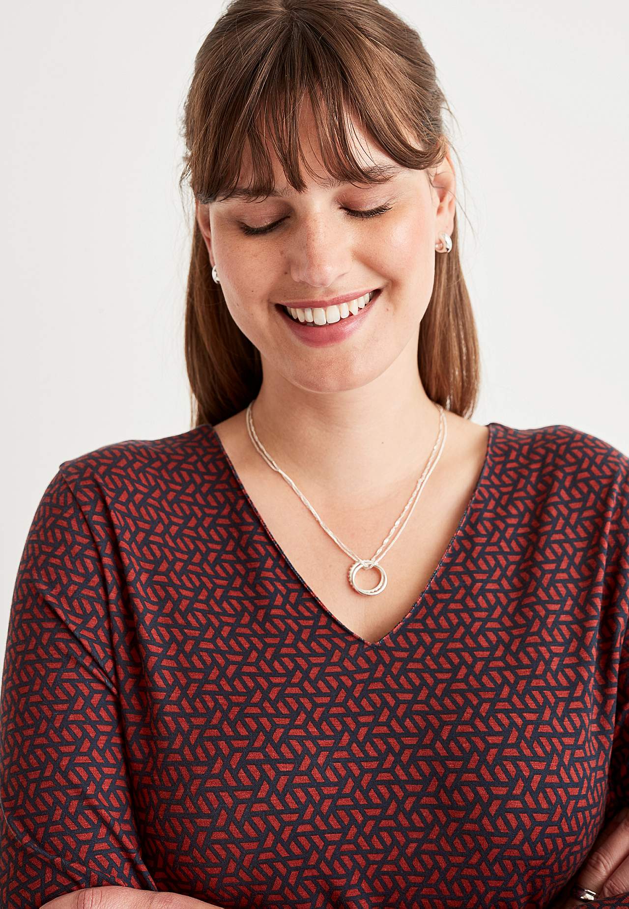 Patterned jersey tuniq