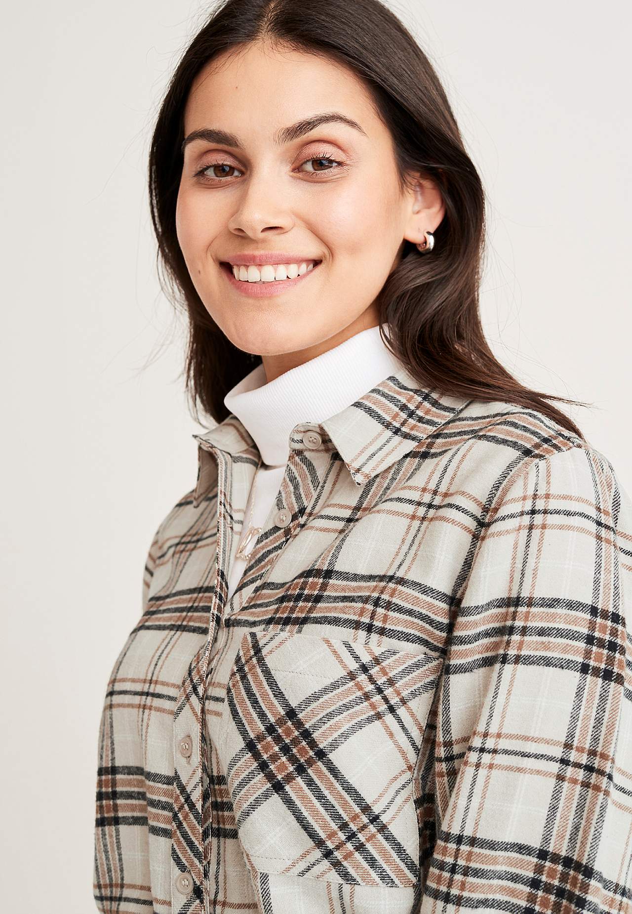 Checked flannel shirt