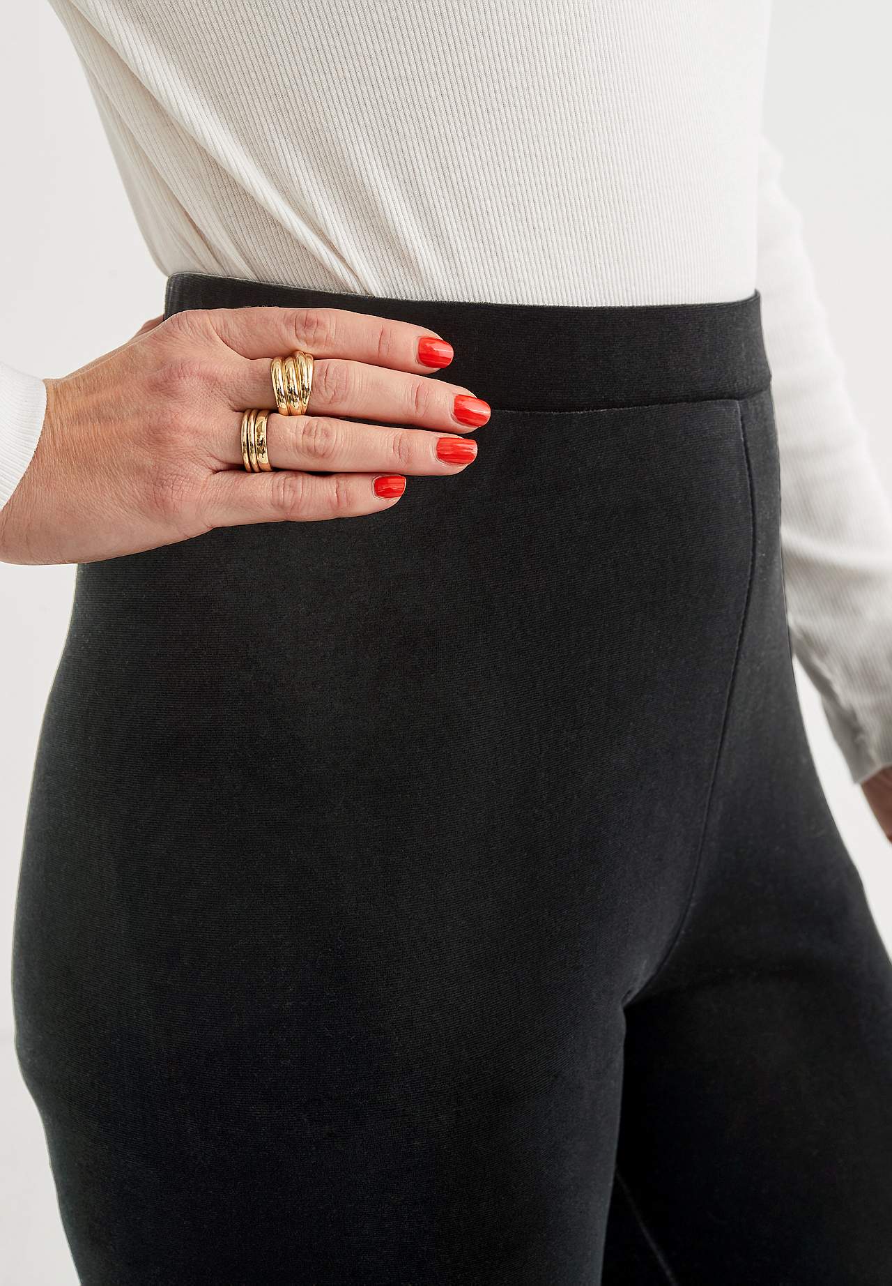 Leggings in velvet