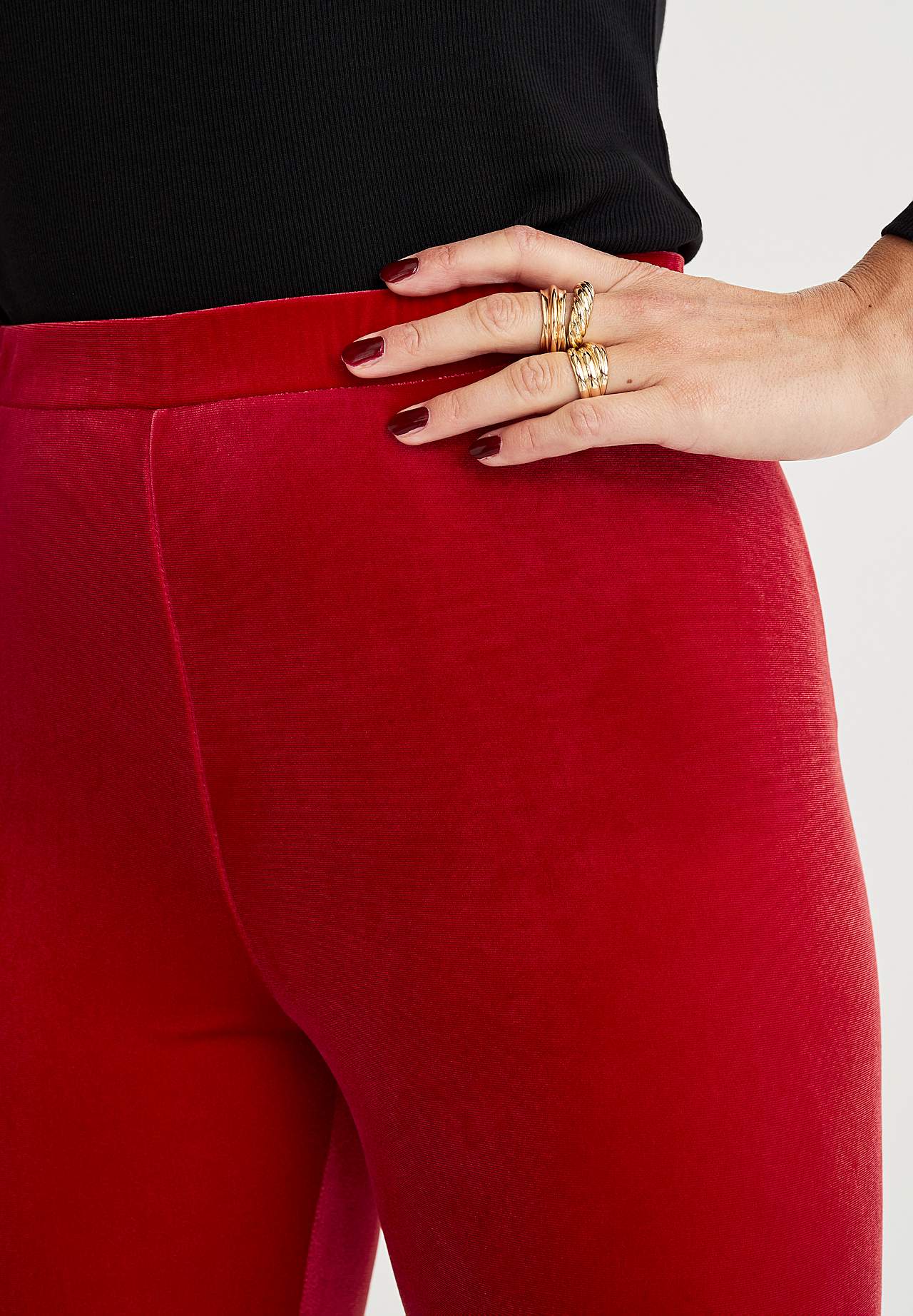 Leggings in velvet