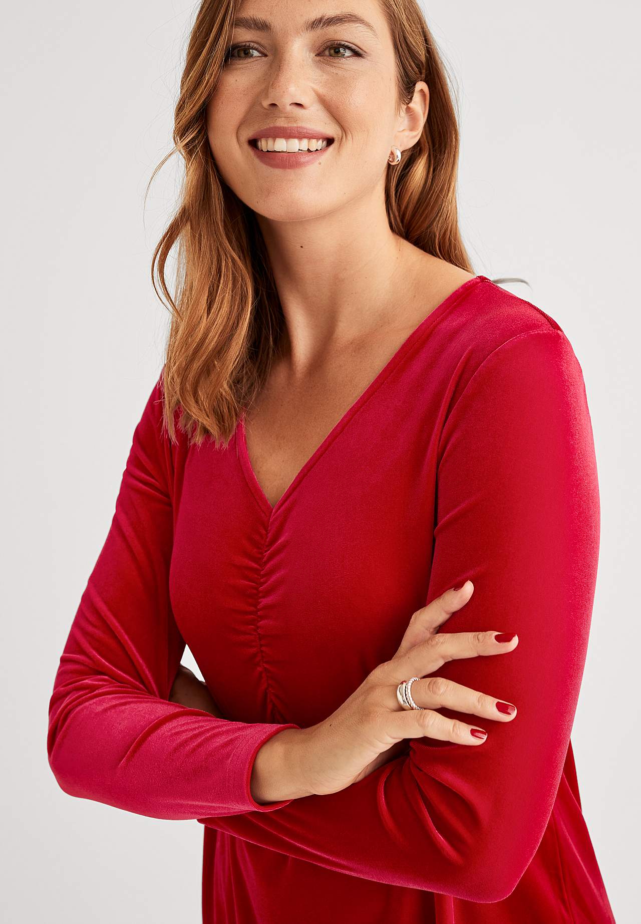 Velvet tunic with glow