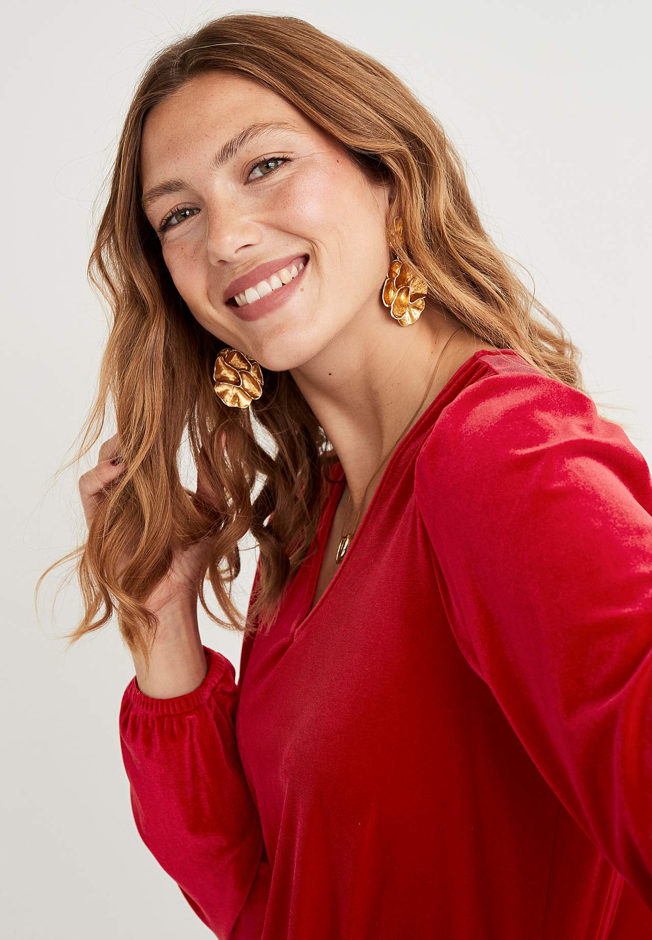 Party top in velvet