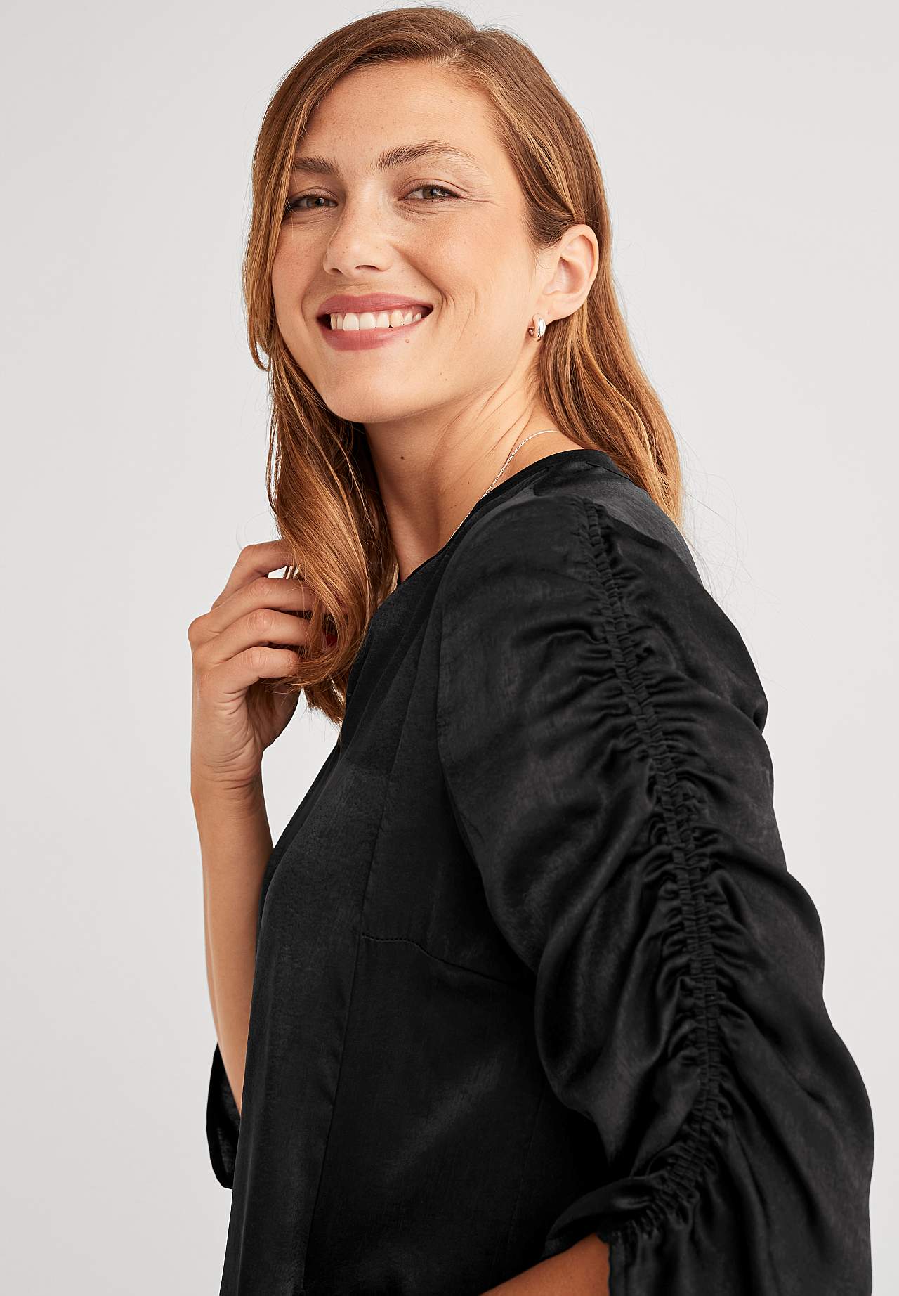 Tunic top in satin