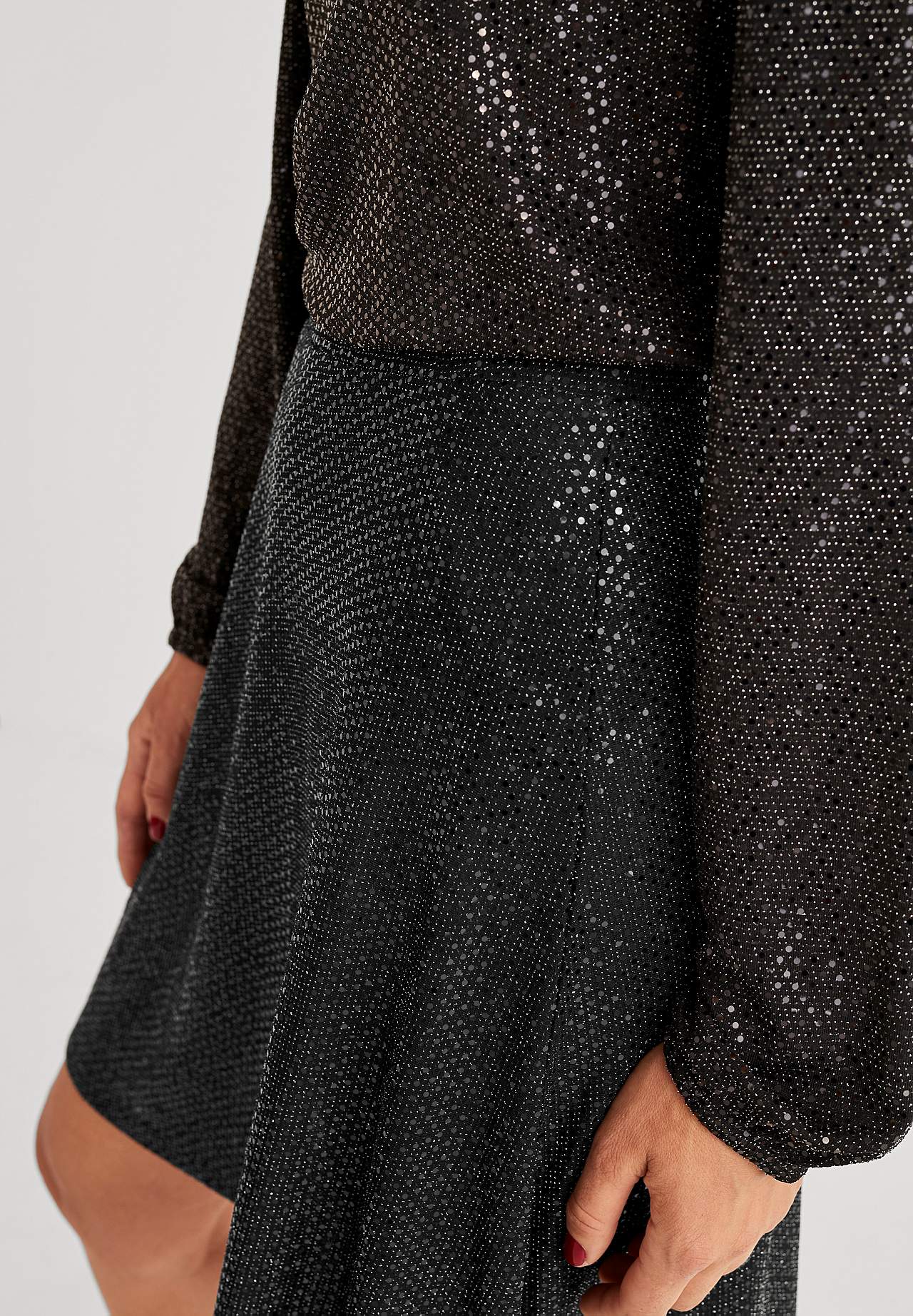 Glittery skirt with paillettes Petra