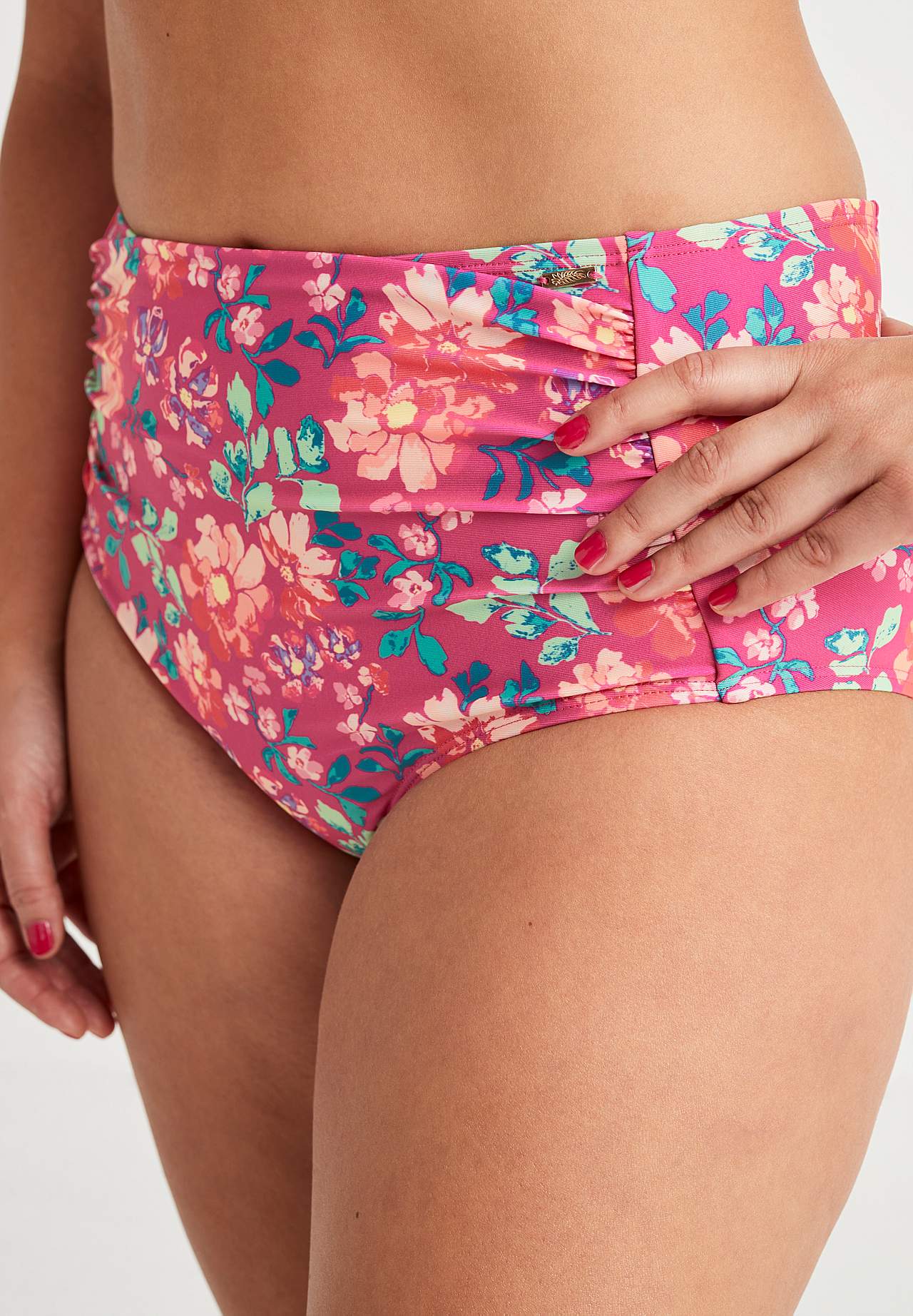 Bikini bottom with high waist
