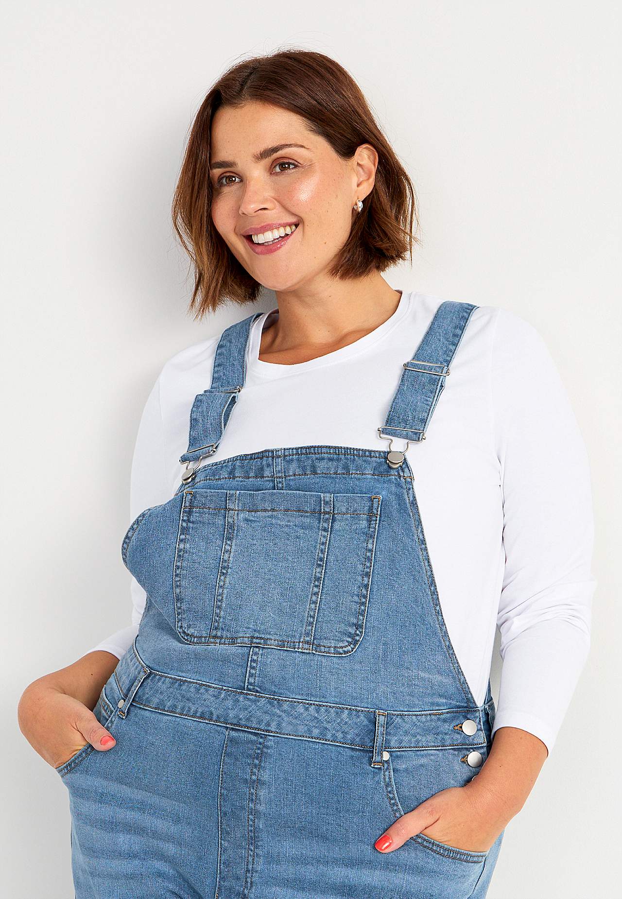 Dungarees in denim Aliana
