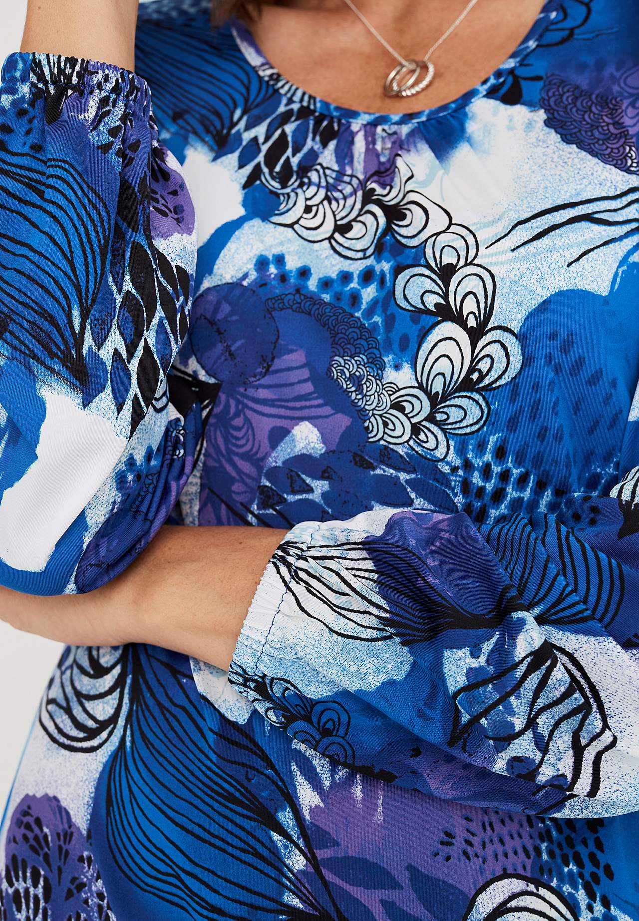 Patterned jersey dress