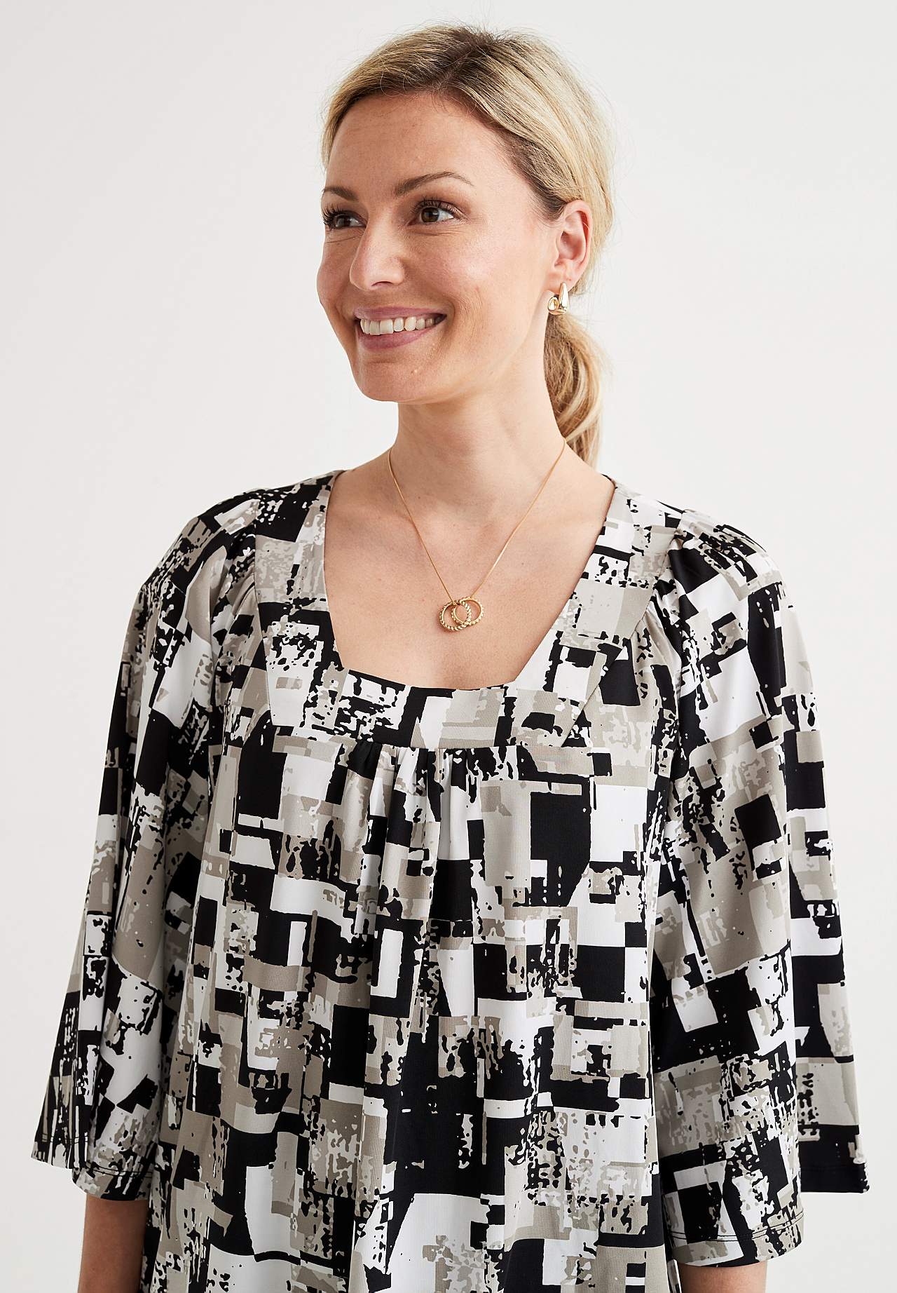 Patterned tunic