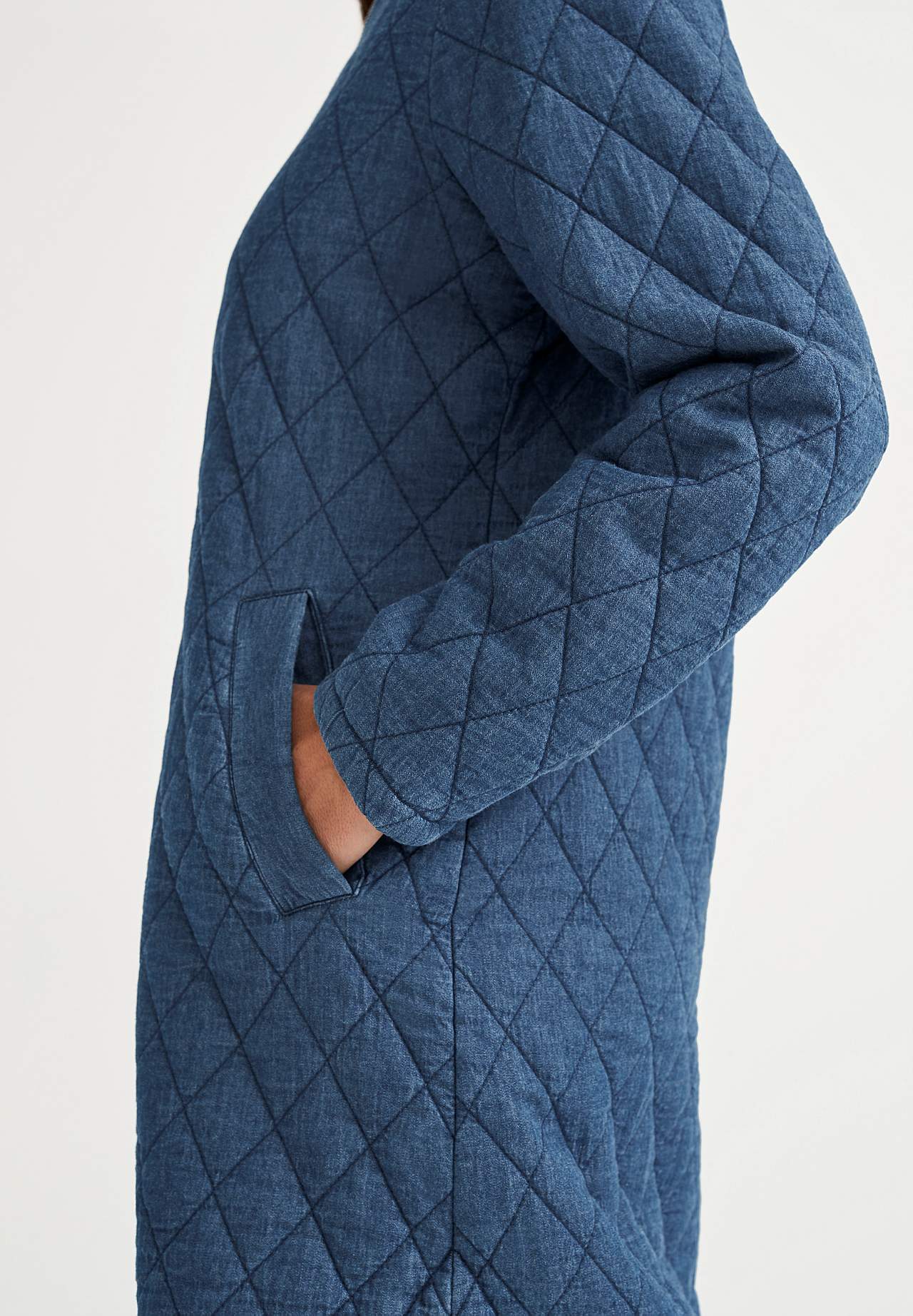 Quilted denim jacket