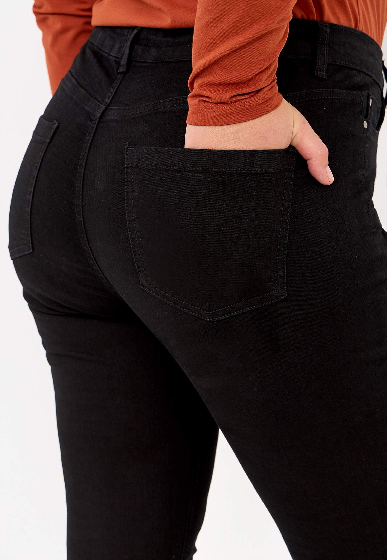 Stretch jeans with straight leg - three lengths
