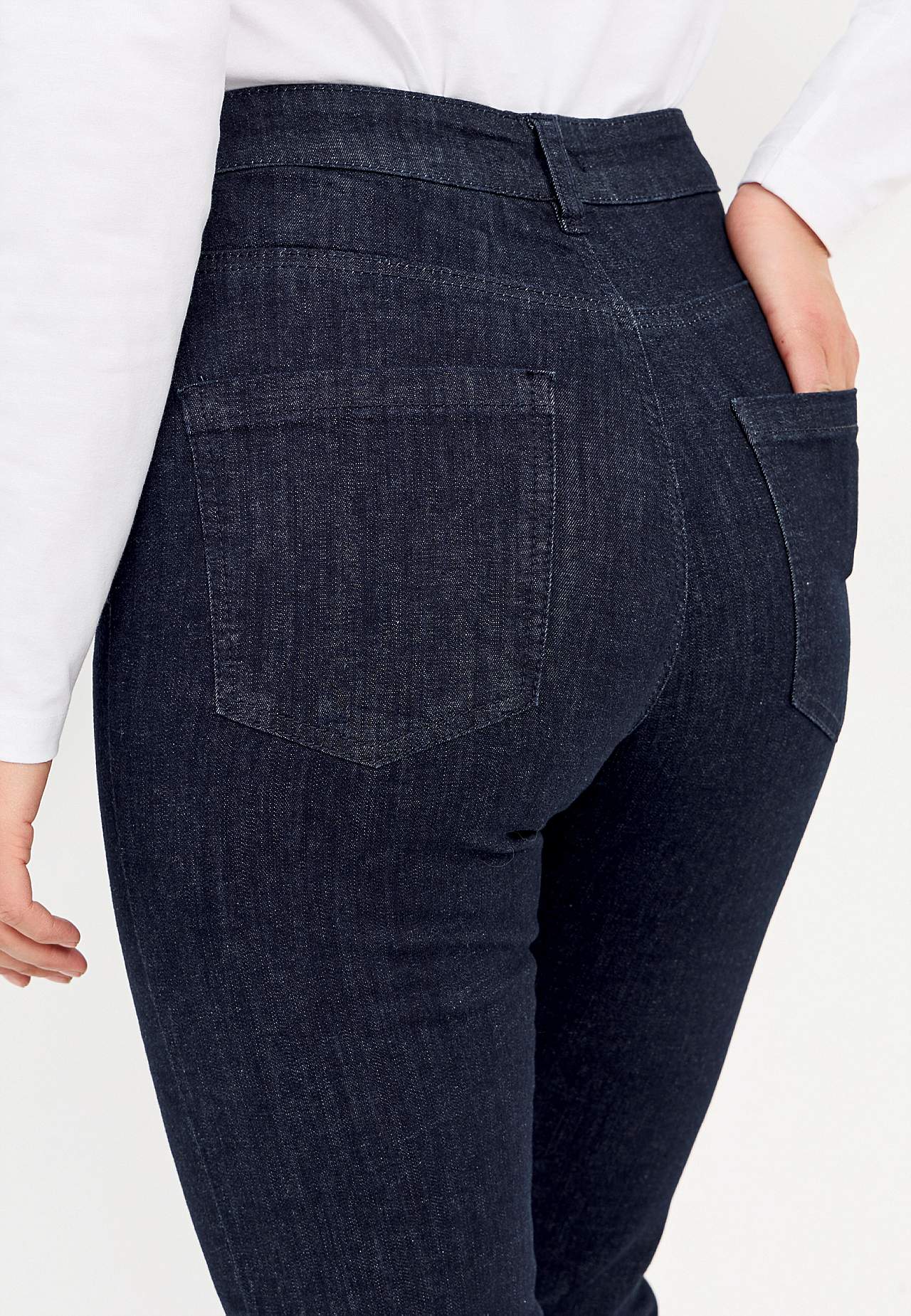Stretch jeans with straight leg - three lengths