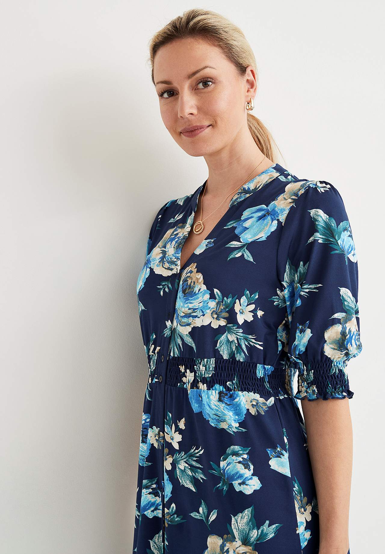 Patterned jersey dress