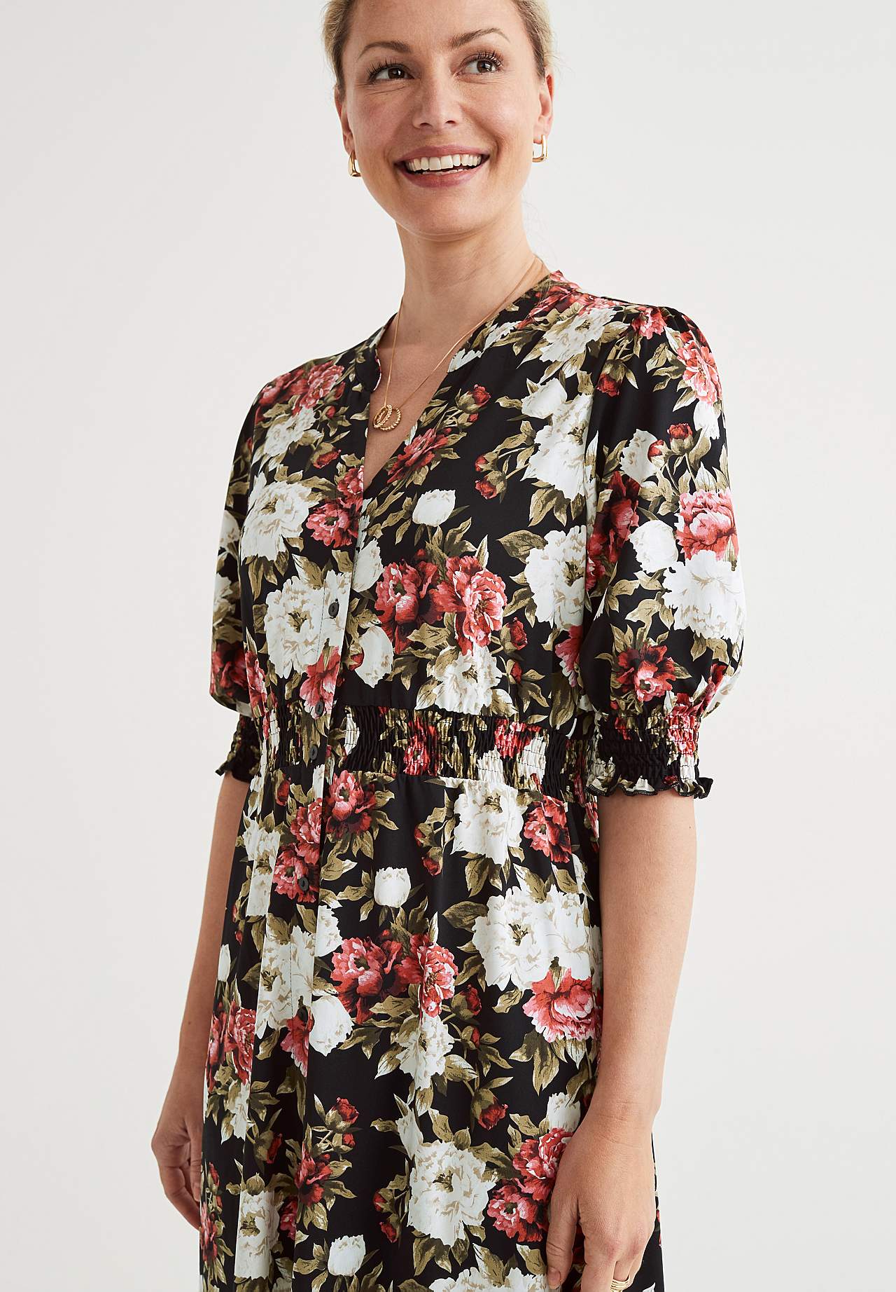 Patterned jersey dress