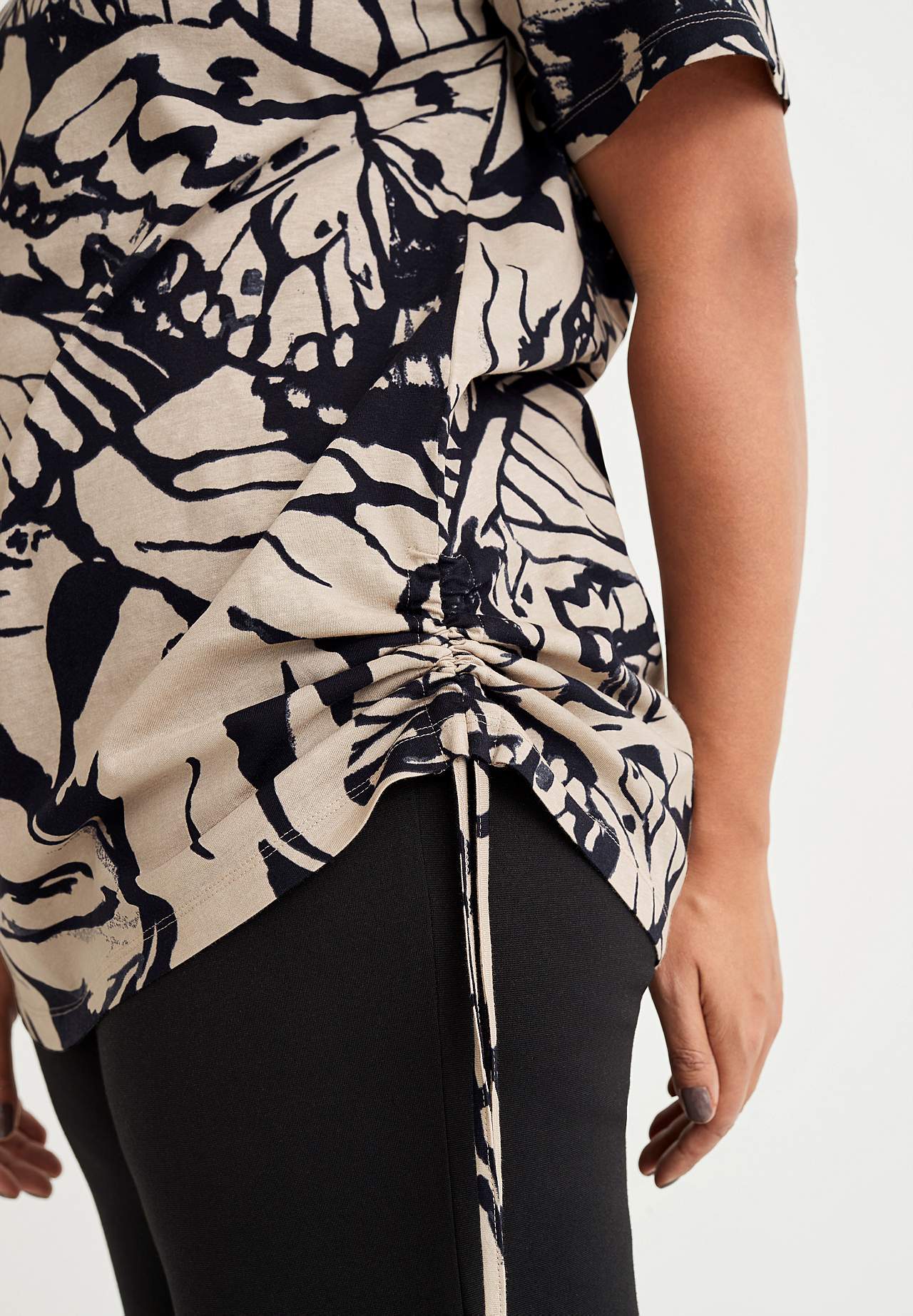 Long tops with drawstring at the sides Vilde 2-pack